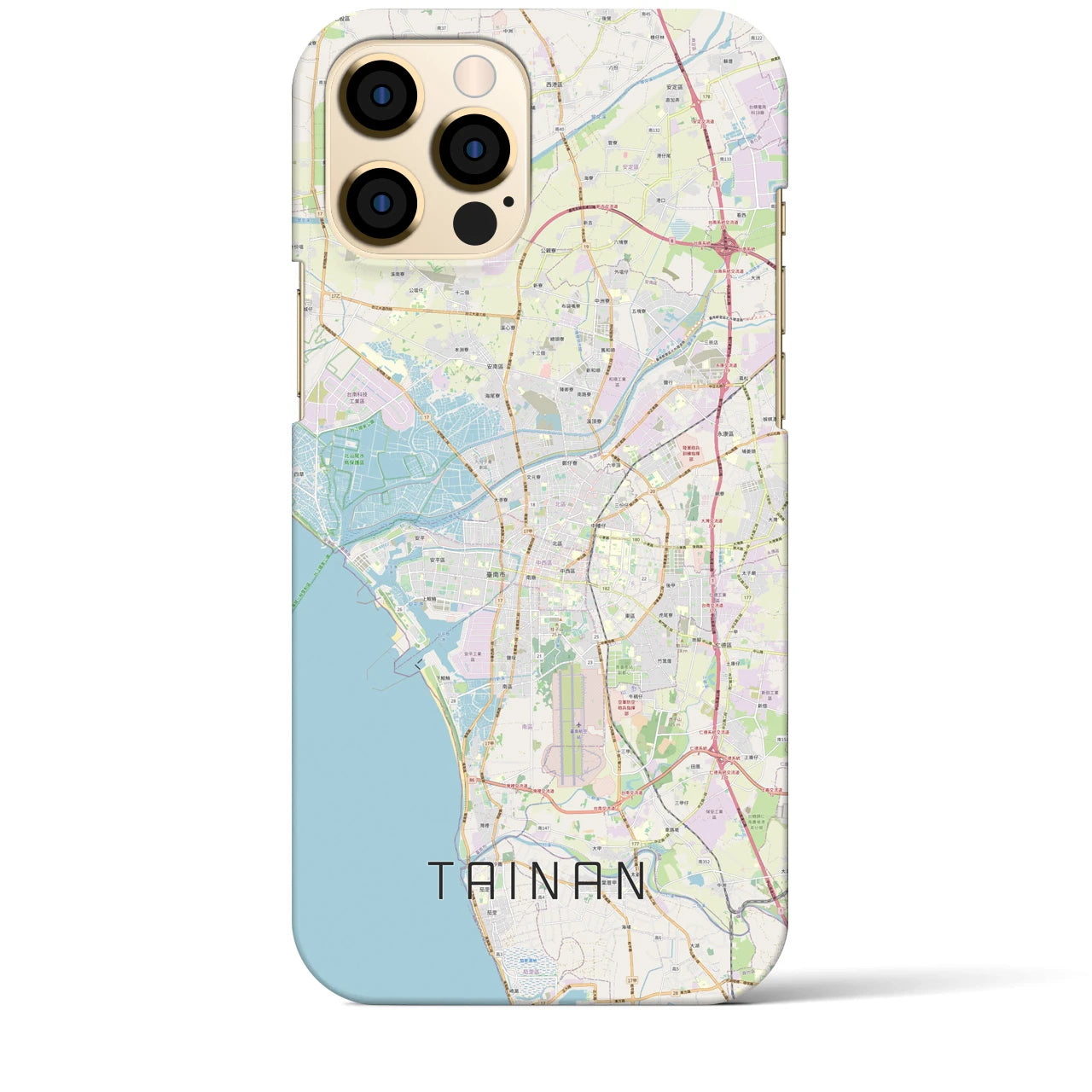 【台南(台湾)】地図柄iPhoneケース(バックカバータイプ)
