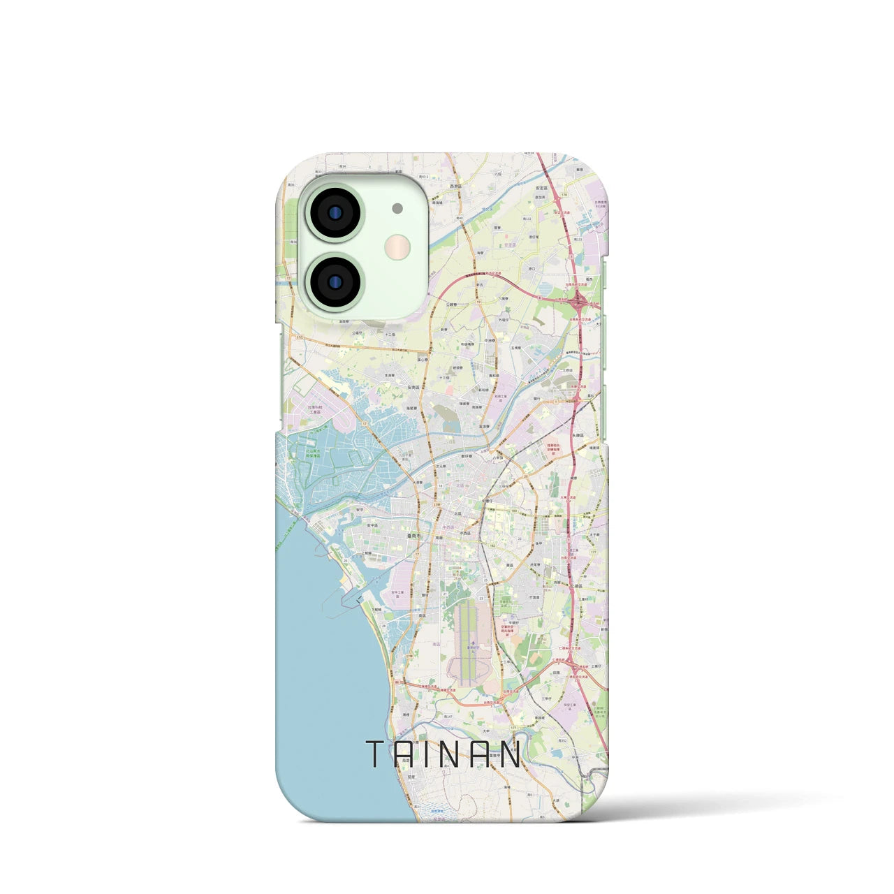 【台南(台湾)】地図柄iPhoneケース(バックカバータイプ)