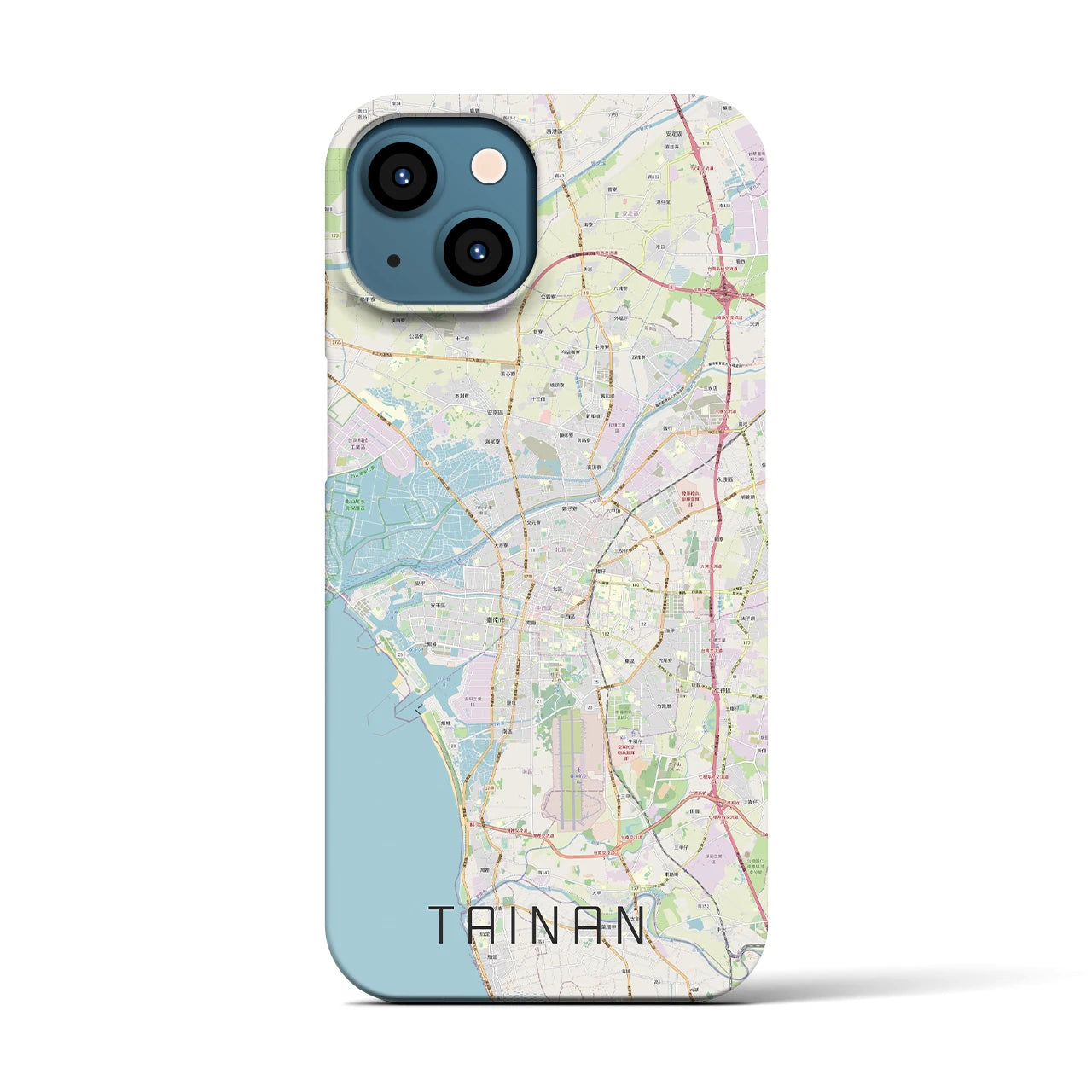【台南(台湾)】地図柄iPhoneケース(バックカバータイプ)