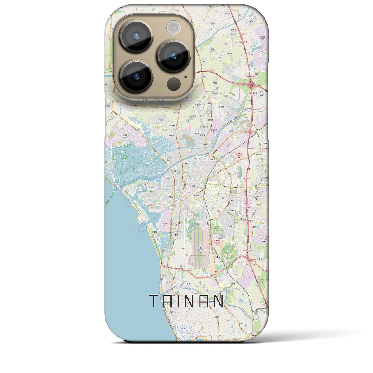 【台南(台湾)】地図柄iPhoneケース(バックカバータイプ)