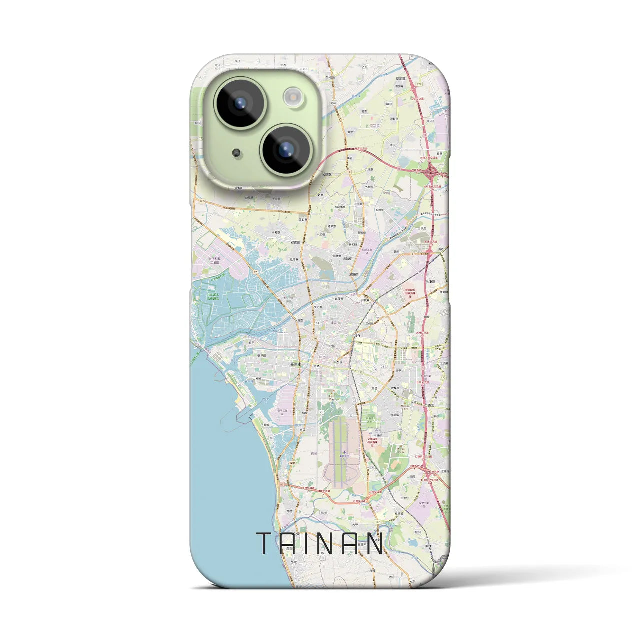【台南(台湾)】地図柄iPhoneケース(バックカバータイプ)