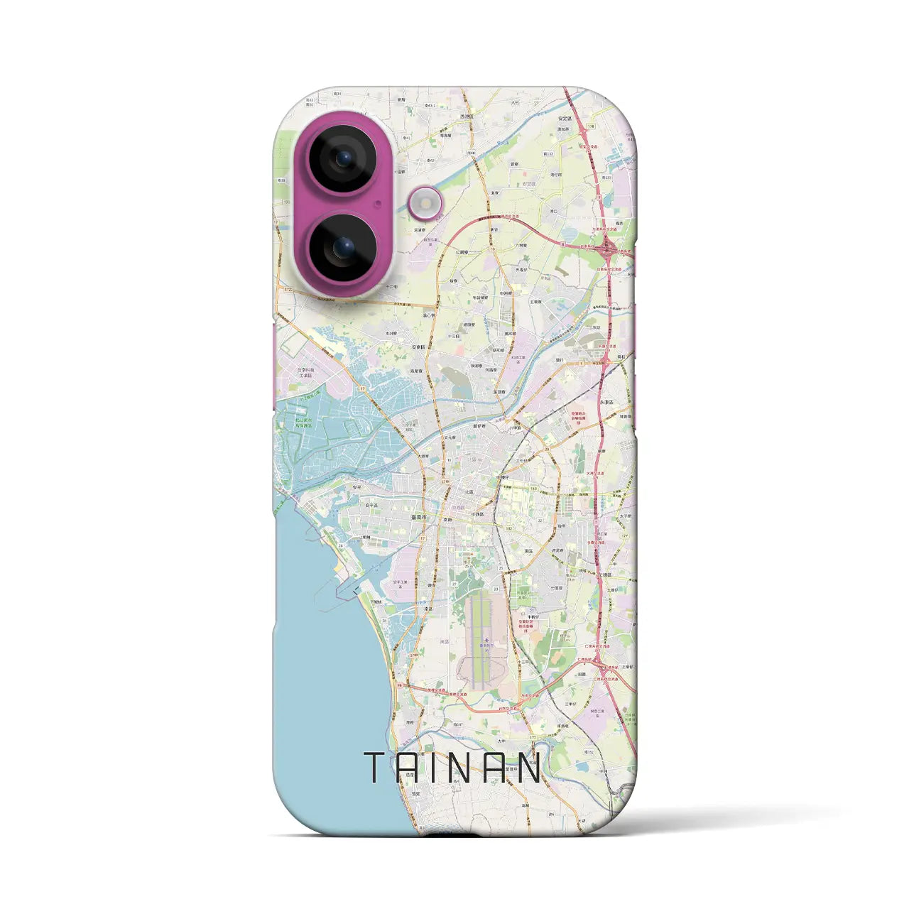 【台南(台湾)】地図柄iPhoneケース(バックカバータイプ)