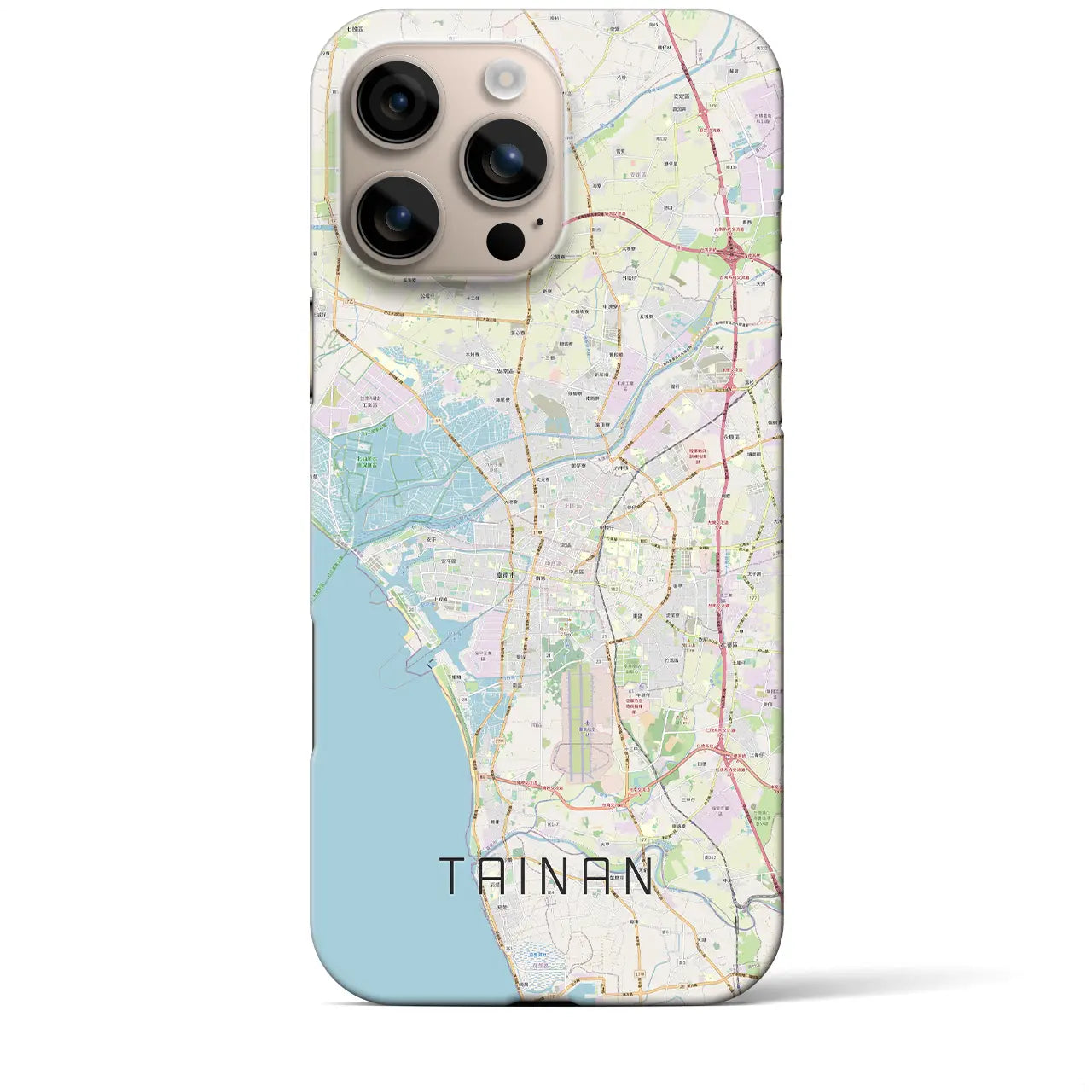 【台南(台湾)】地図柄iPhoneケース(バックカバータイプ)
