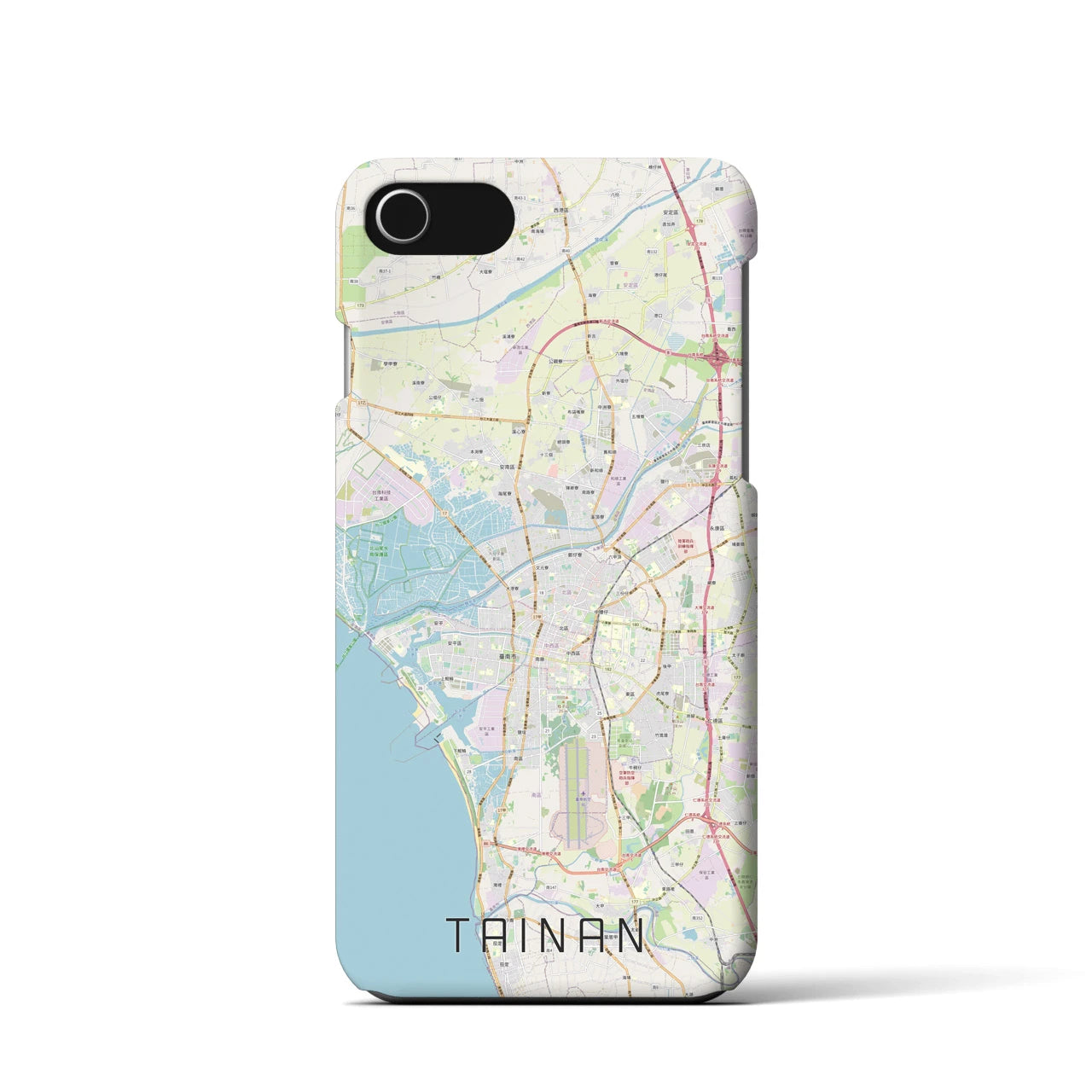 【台南(台湾)】地図柄iPhoneケース(バックカバータイプ)