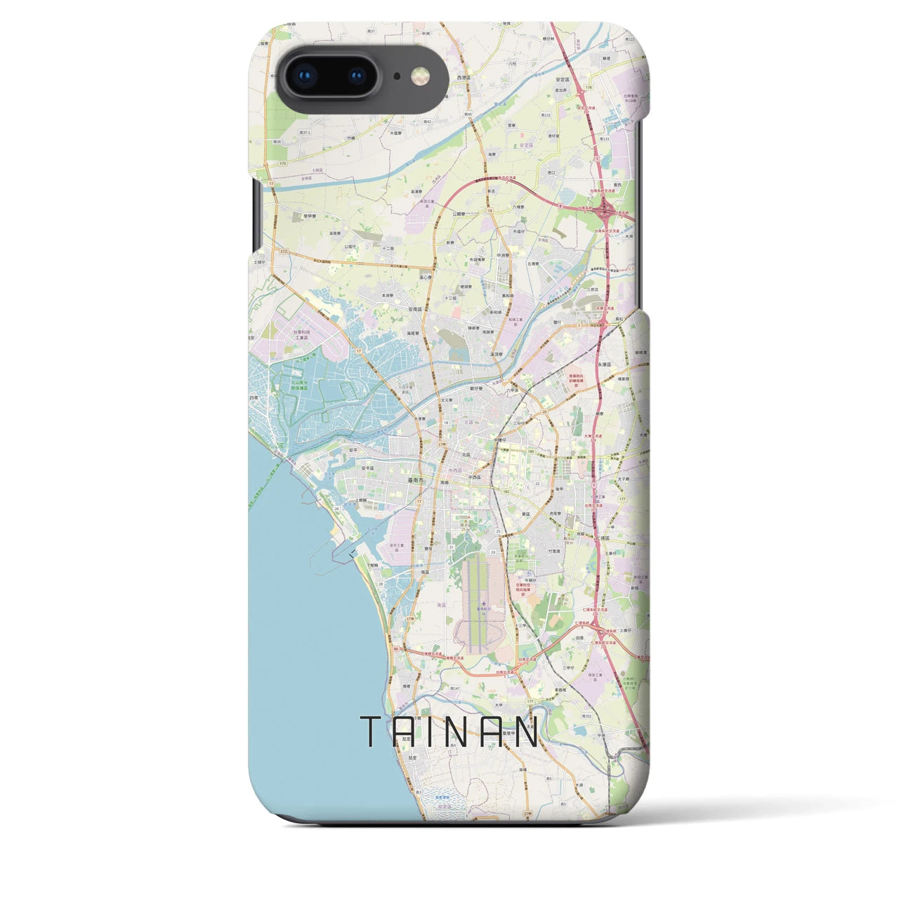 【台南(台湾)】地図柄iPhoneケース(バックカバータイプ)