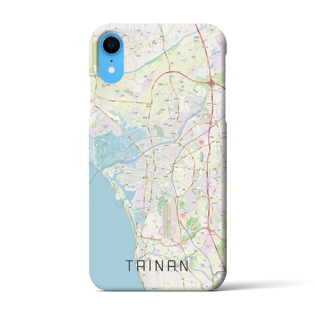 【台南(台湾)】地図柄iPhoneケース(バックカバータイプ)