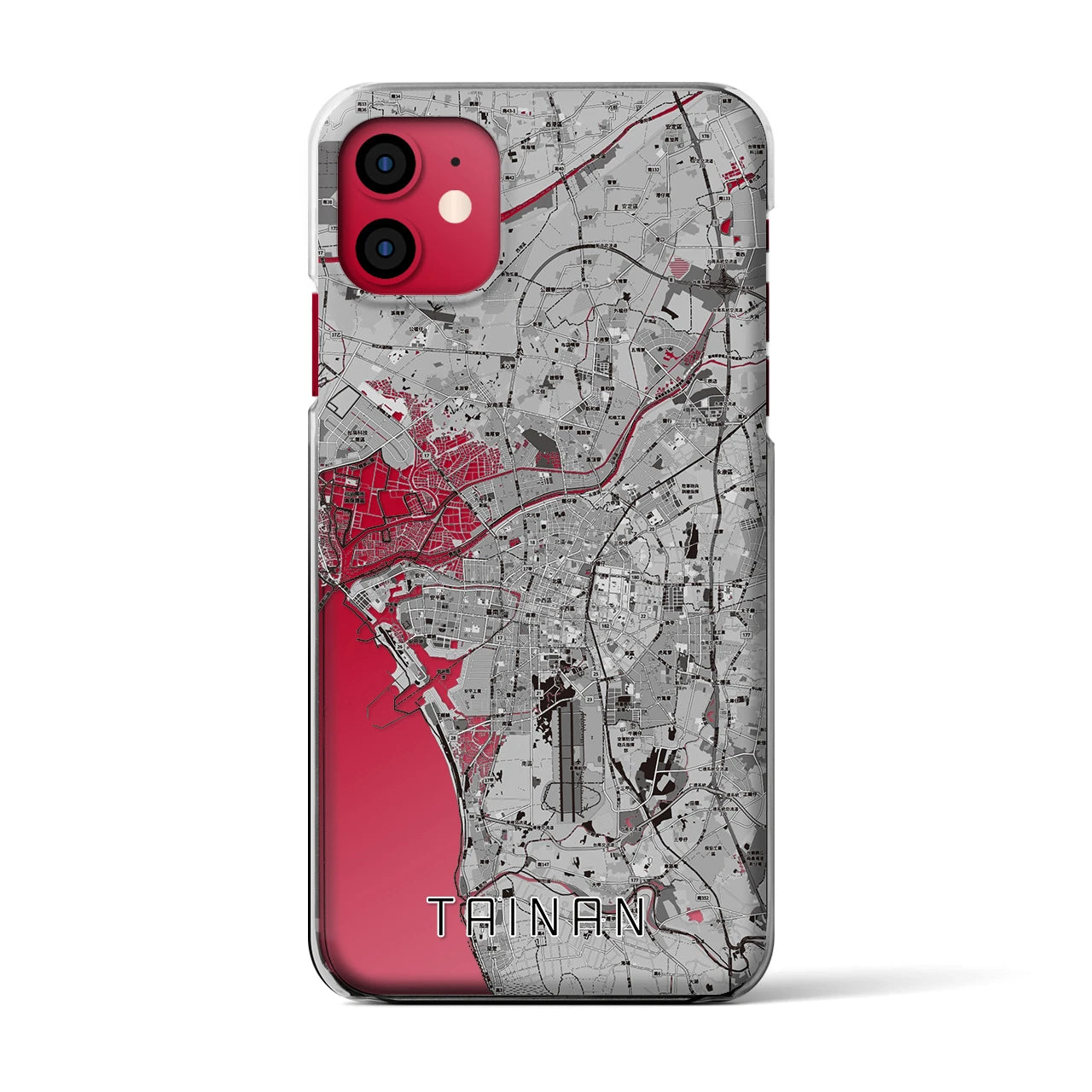 【台南(台湾)】地図柄iPhoneケース(クリアタイプ)