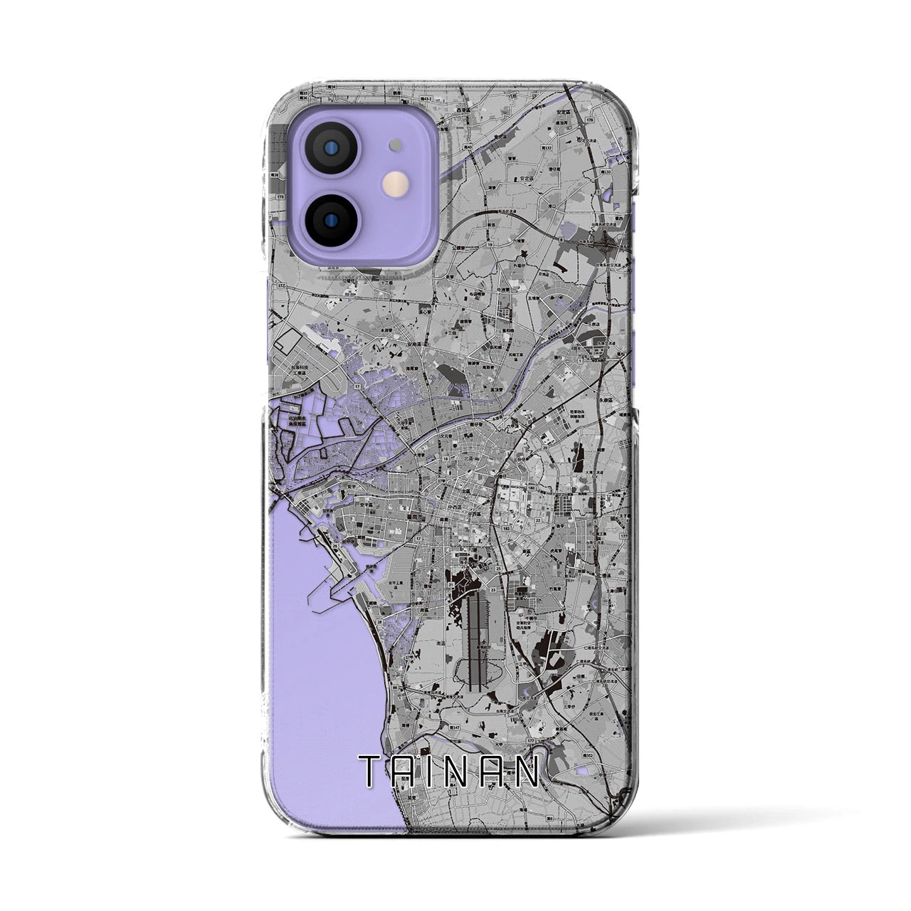 【台南(台湾)】地図柄iPhoneケース(クリアタイプ)