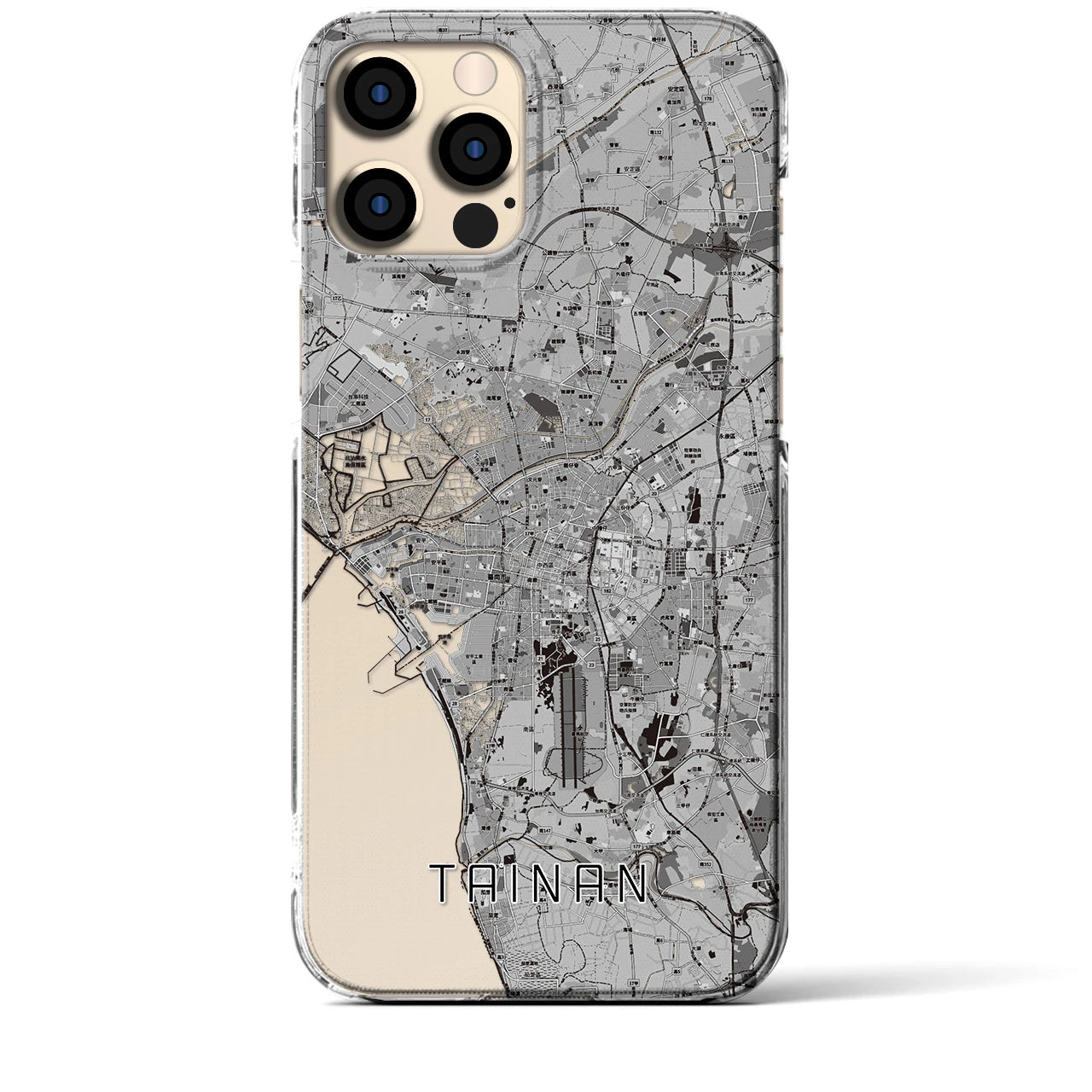 【台南(台湾)】地図柄iPhoneケース(クリアタイプ)