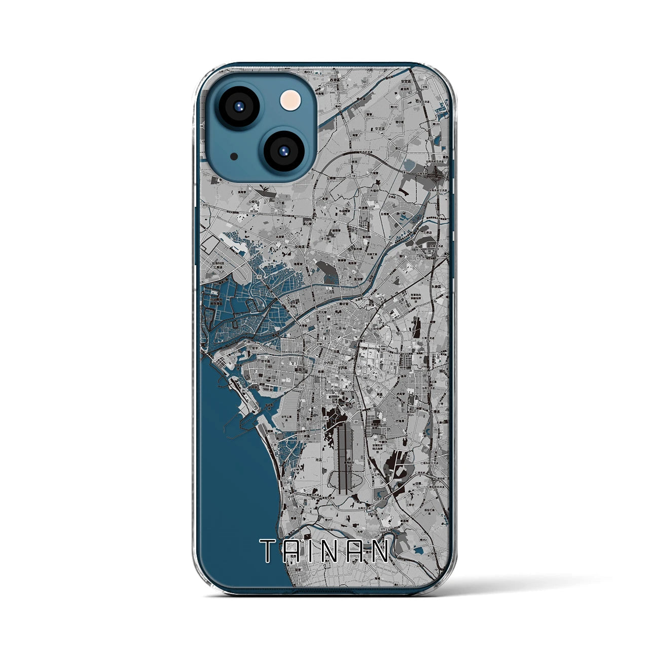 【台南(台湾)】地図柄iPhoneケース(クリアタイプ)