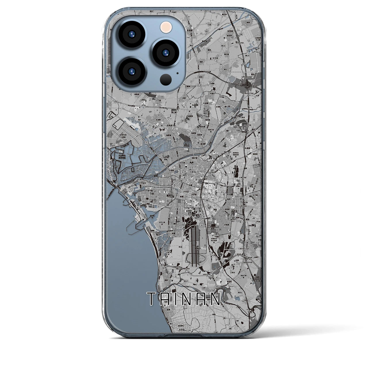 【台南(台湾)】地図柄iPhoneケース(クリアタイプ)