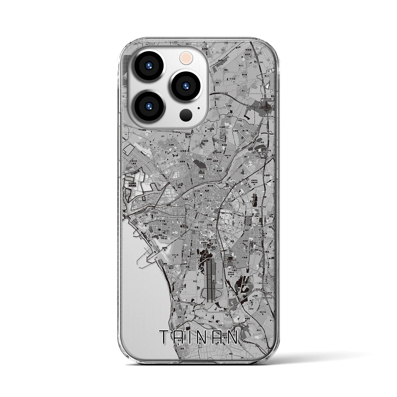 【台南(台湾)】地図柄iPhoneケース(クリアタイプ)