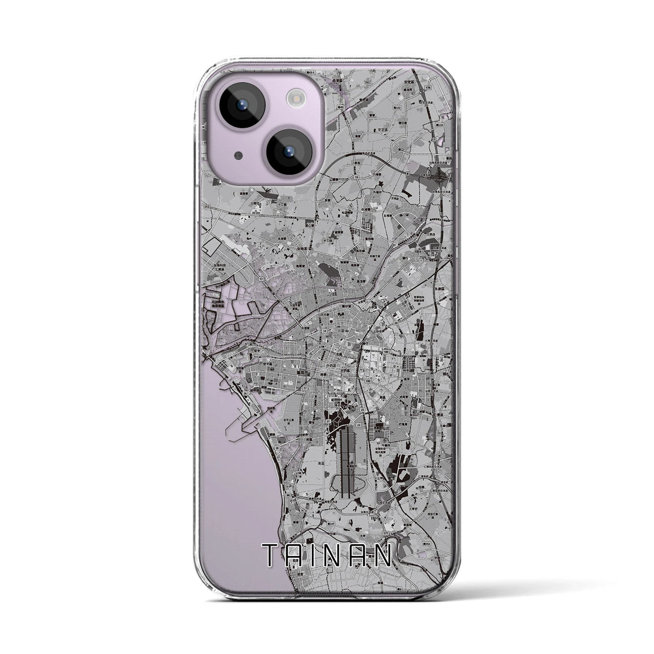 【台南(台湾)】地図柄iPhoneケース(クリアタイプ)