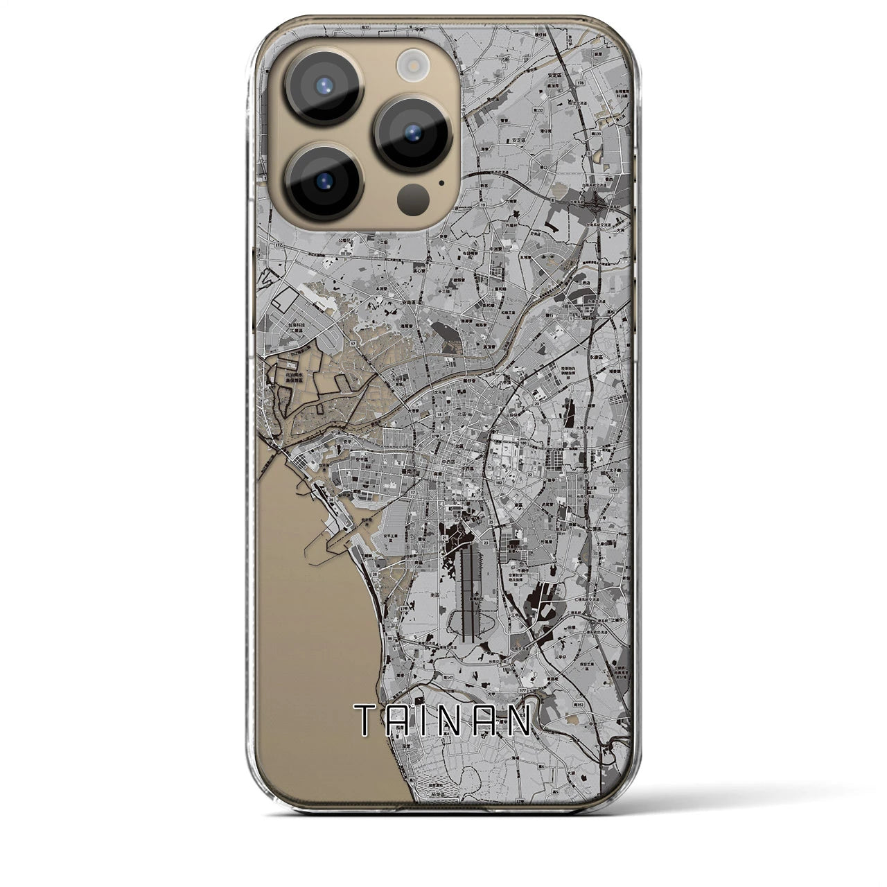 【台南(台湾)】地図柄iPhoneケース(クリアタイプ)