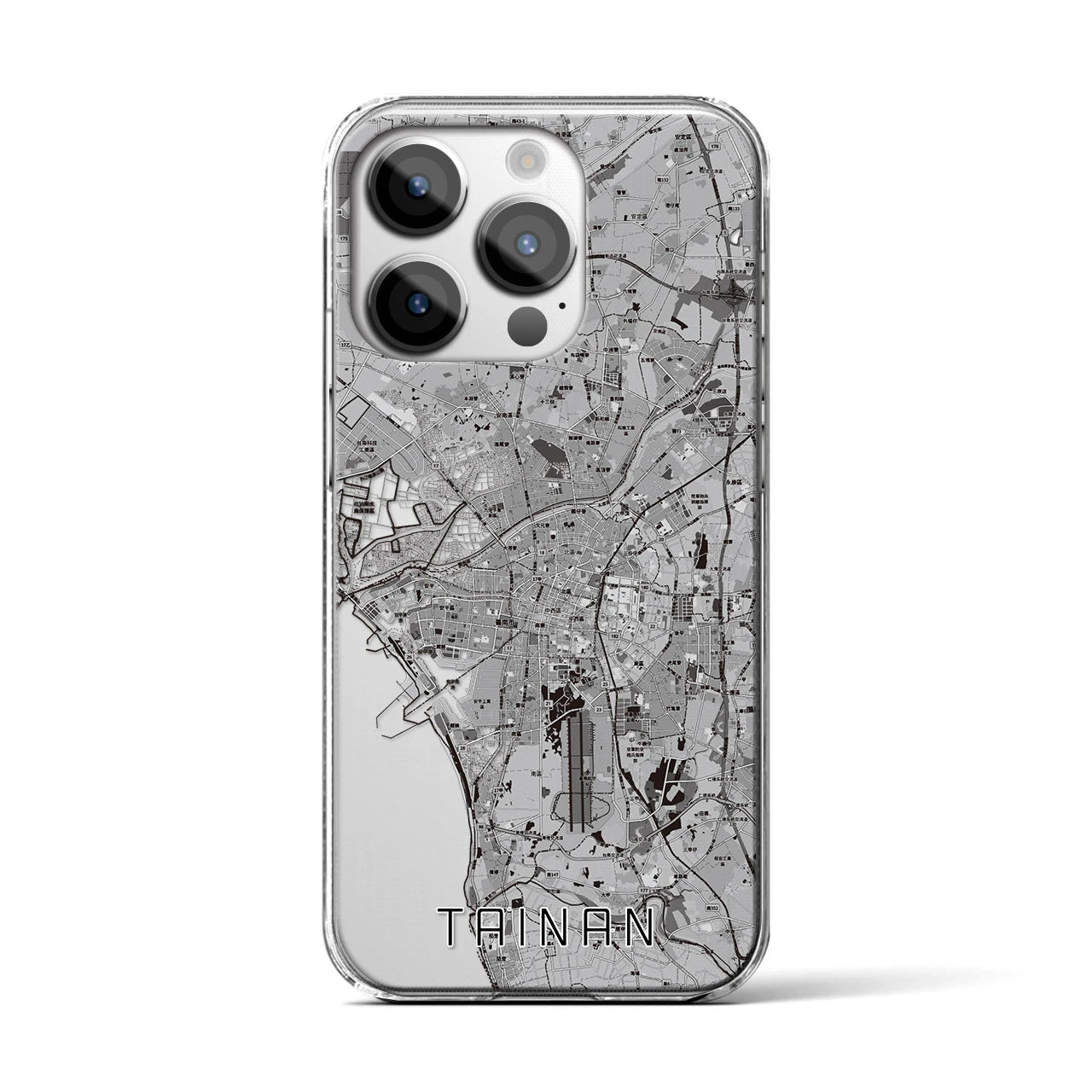 【台南(台湾)】地図柄iPhoneケース(クリアタイプ)