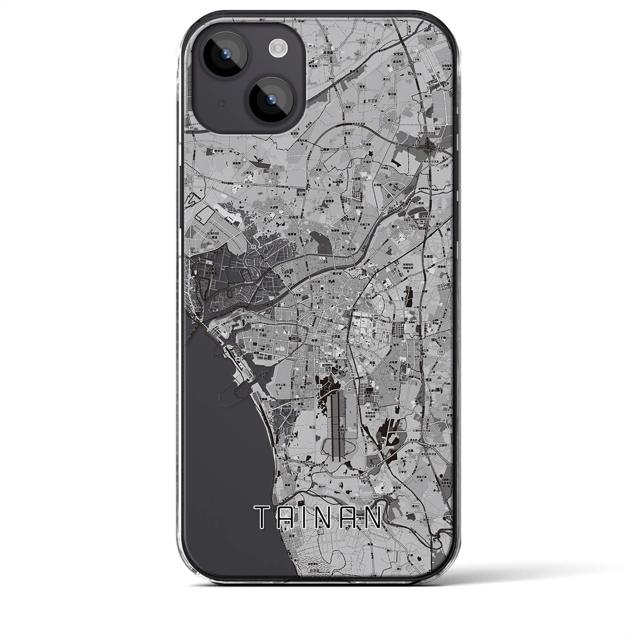 【台南(台湾)】地図柄iPhoneケース(クリアタイプ)