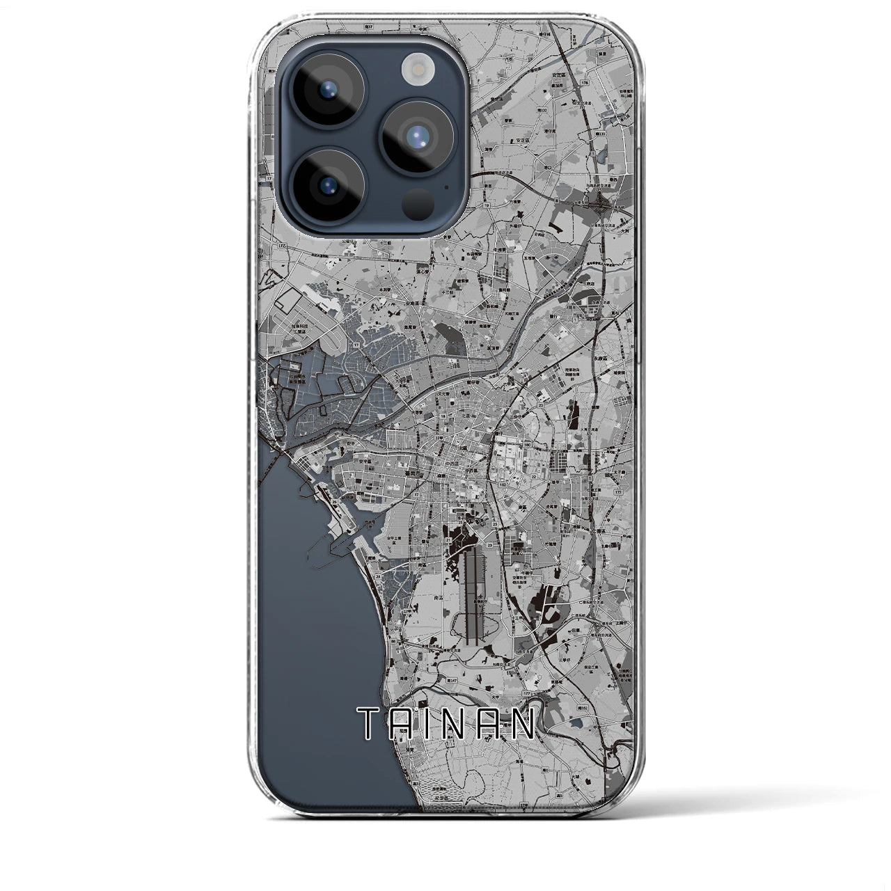 【台南(台湾)】地図柄iPhoneケース(クリアタイプ)