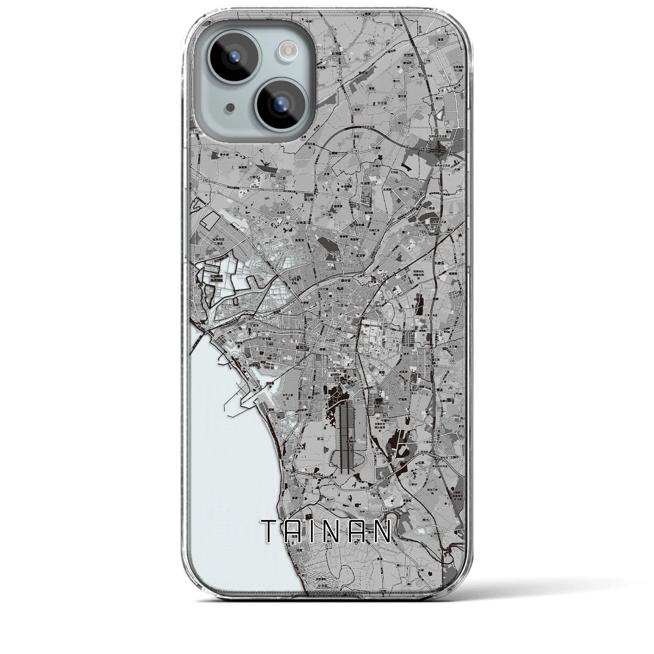 【台南(台湾)】地図柄iPhoneケース(クリアタイプ)