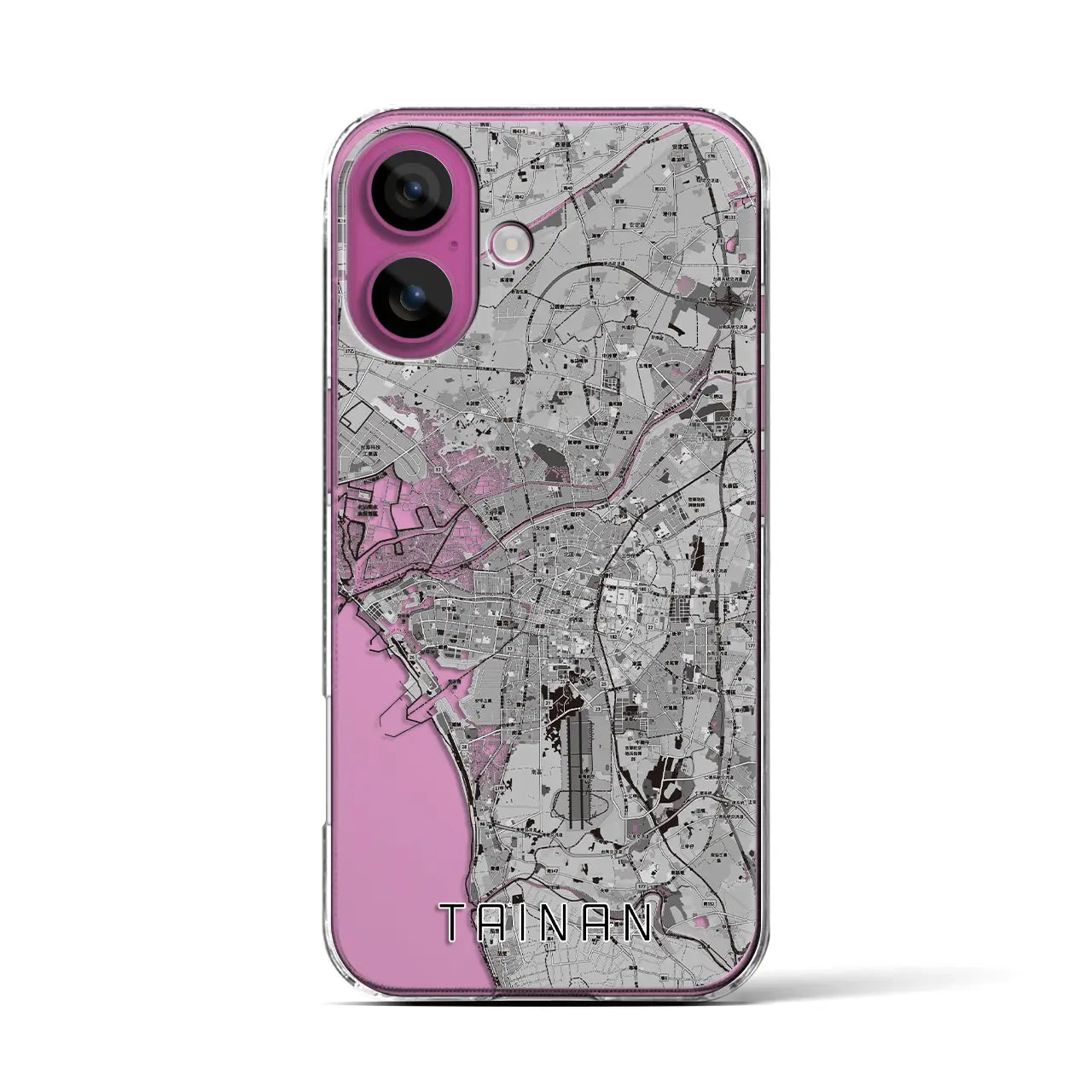 【台南(台湾)】地図柄iPhoneケース(クリアタイプ)