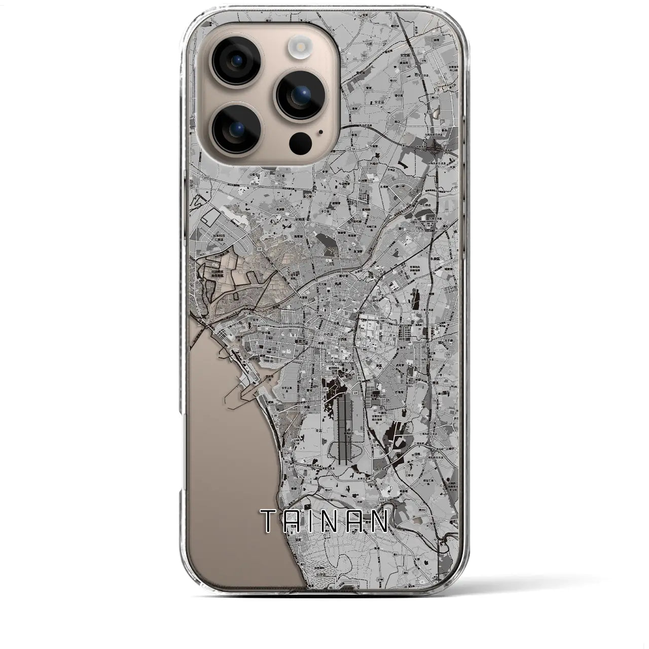 【台南(台湾)】地図柄iPhoneケース(クリアタイプ)