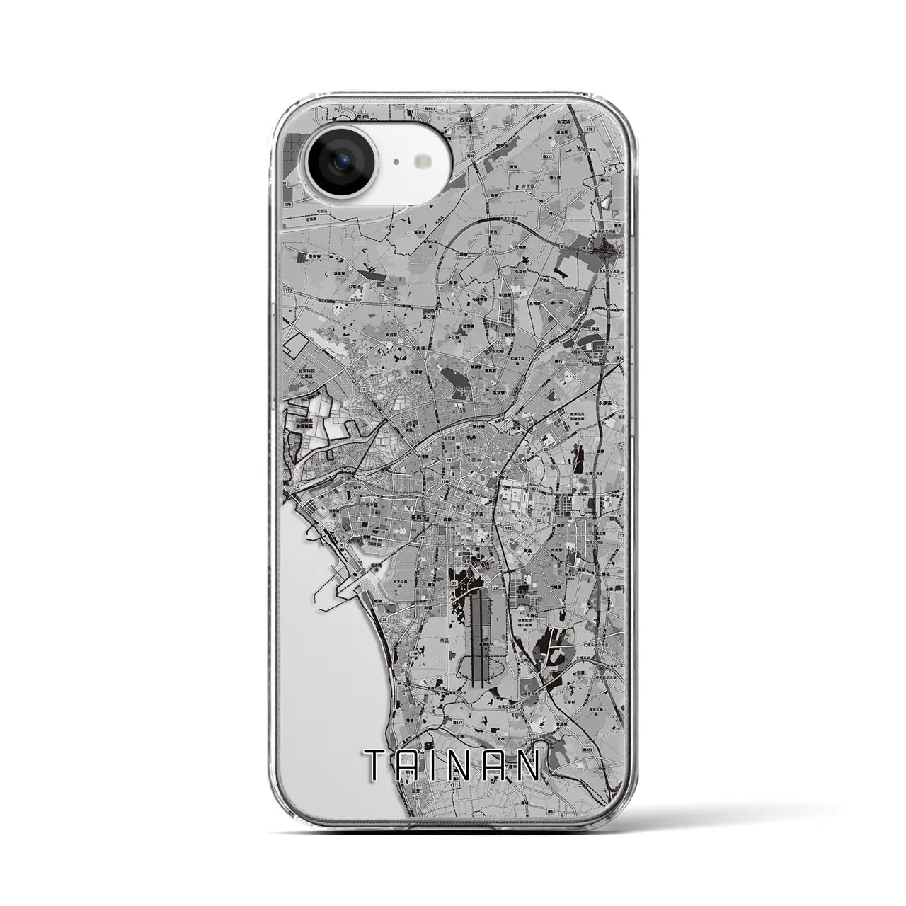 【台南(台湾)】地図柄iPhoneケース(クリアタイプ)