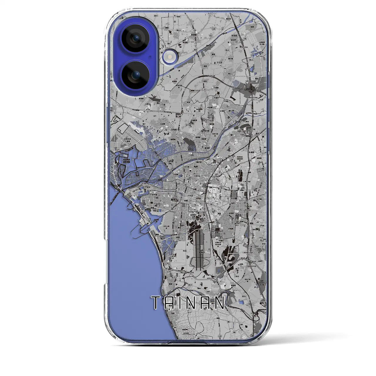 【台南(台湾)】地図柄iPhoneケース(クリアタイプ)