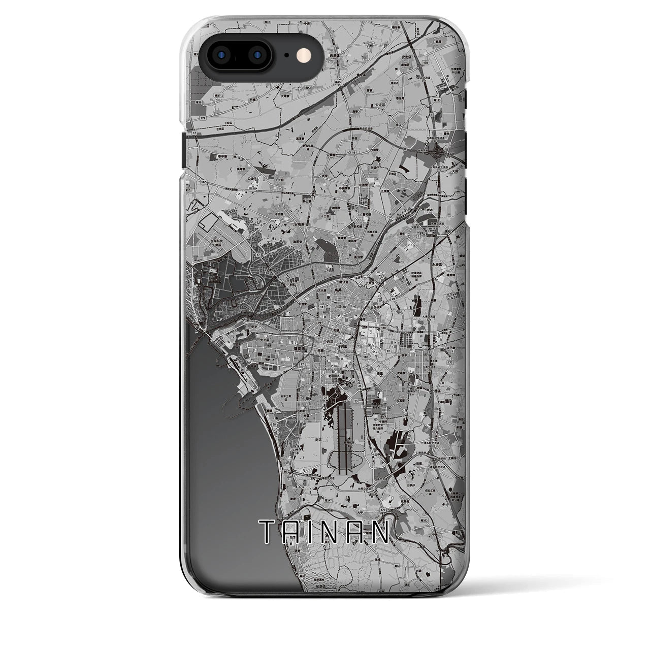 【台南(台湾)】地図柄iPhoneケース(クリアタイプ)