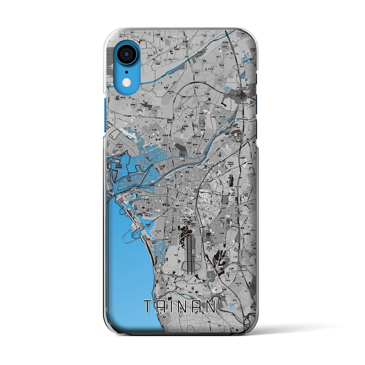 【台南(台湾)】地図柄iPhoneケース(クリアタイプ)