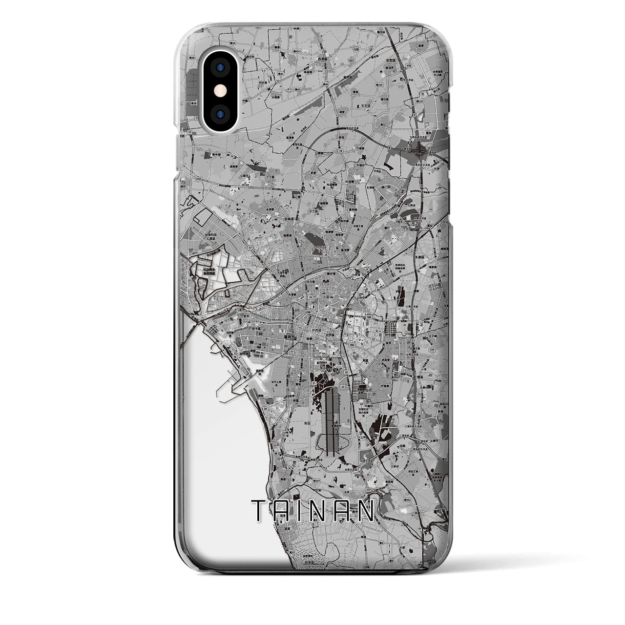 【台南(台湾)】地図柄iPhoneケース(クリアタイプ)