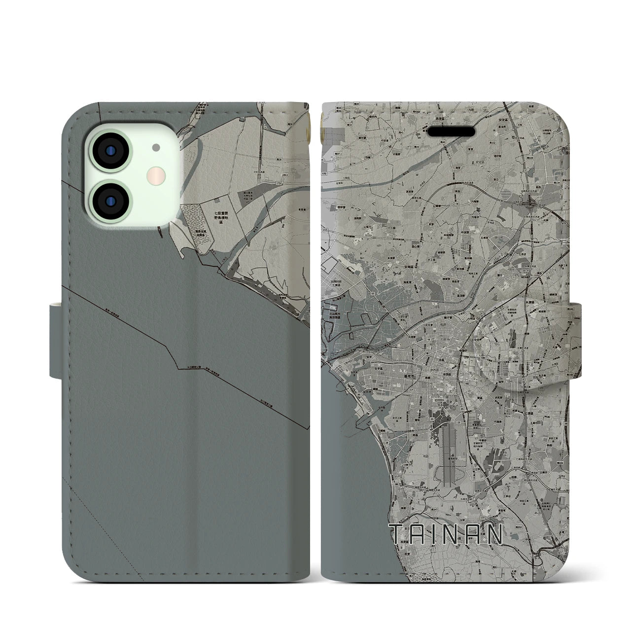 【台南(台湾)】地図柄iPhoneケース(手帳タイプ)