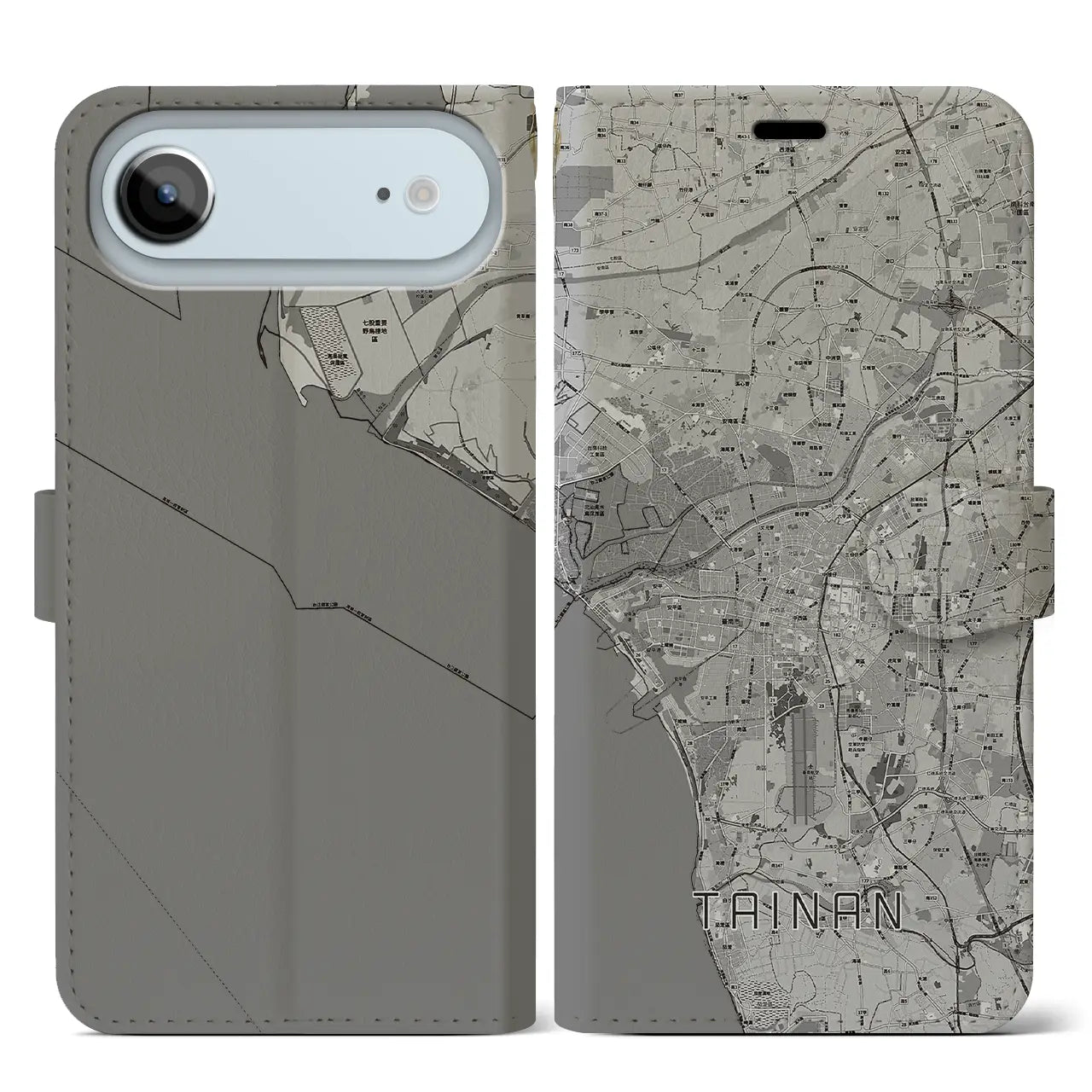 【台南(台湾)】地図柄iPhoneケース(手帳タイプ)