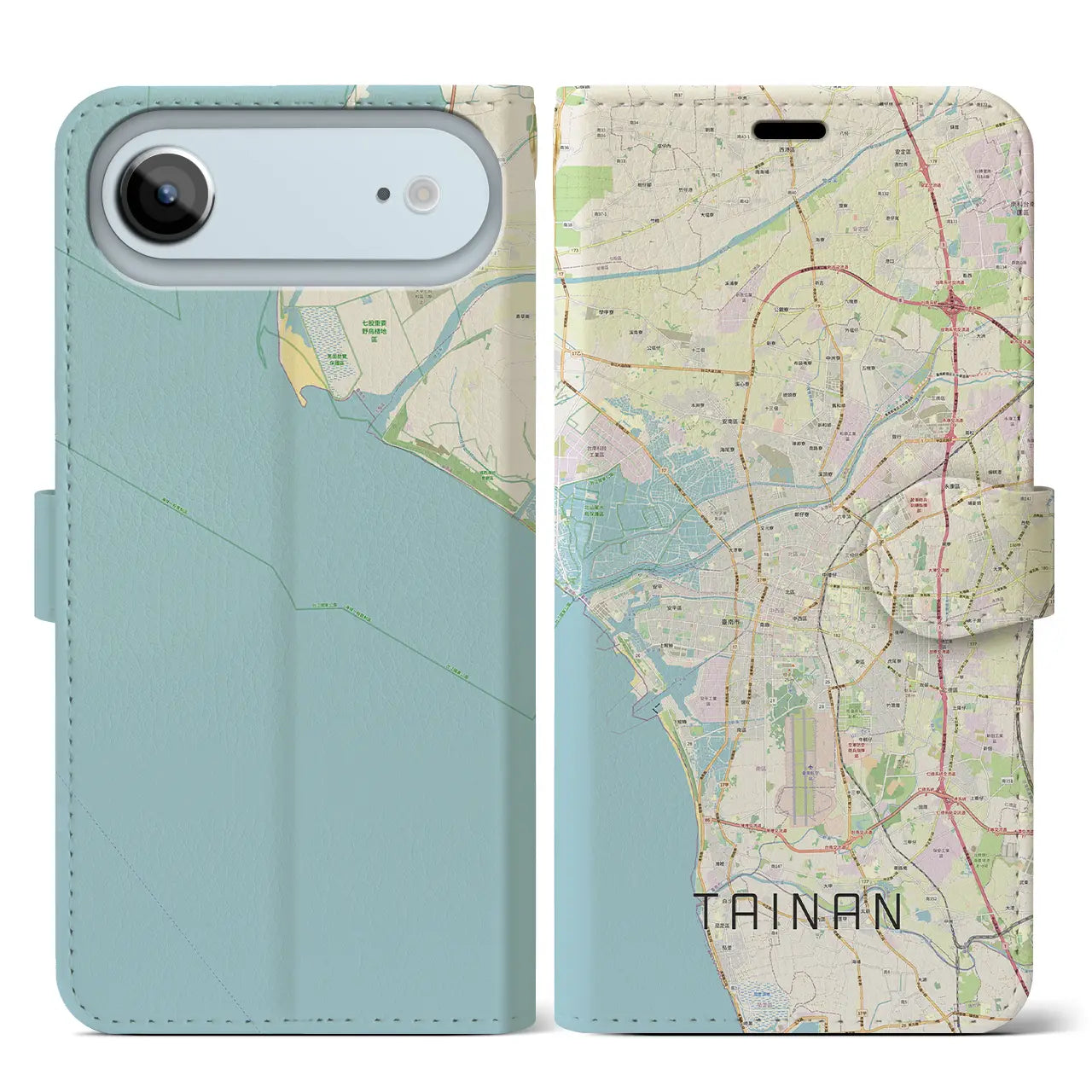 【台南(台湾)】地図柄iPhoneケース(手帳タイプ)