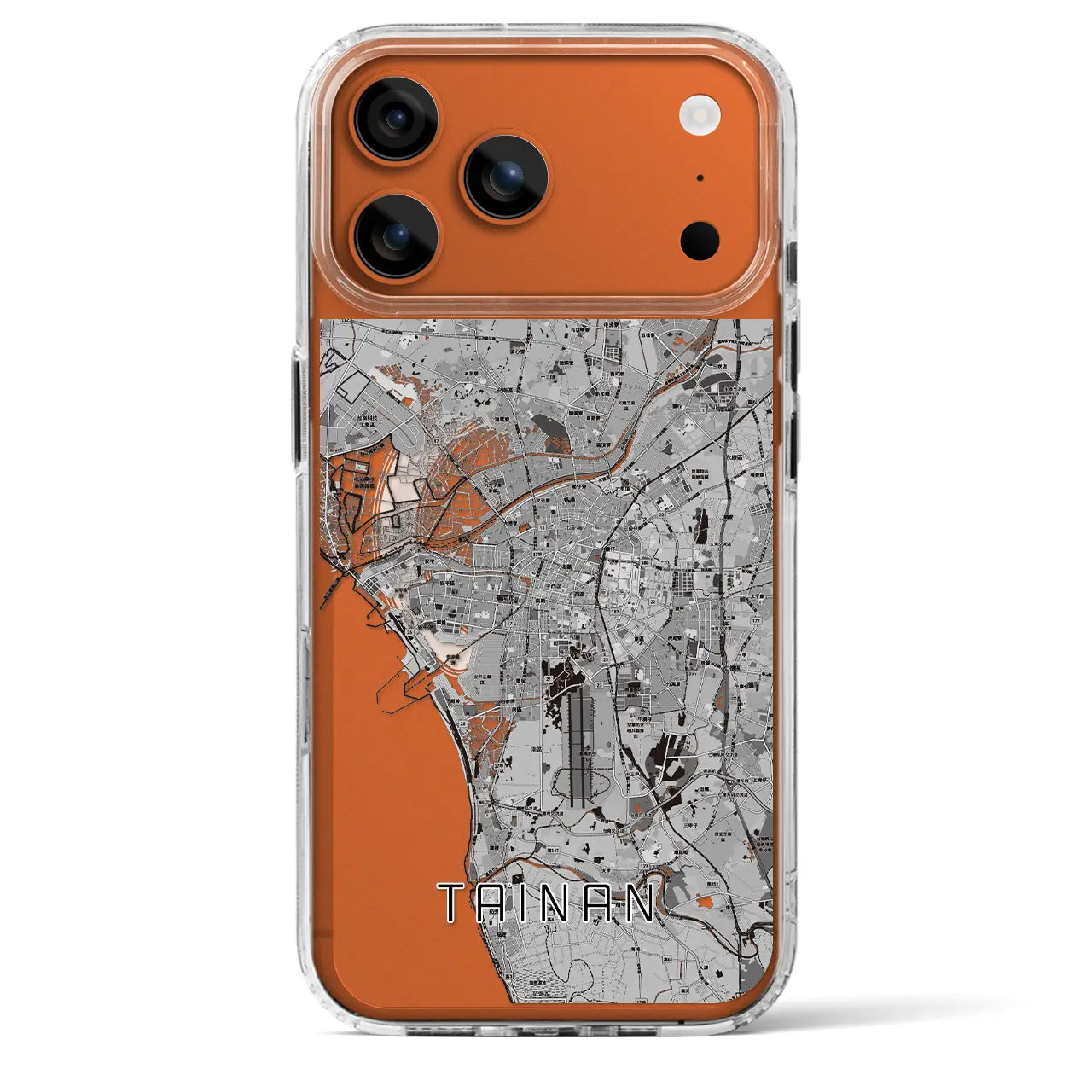 【台南(台湾)】地図柄iPhoneケース(MagSafeタイプ)