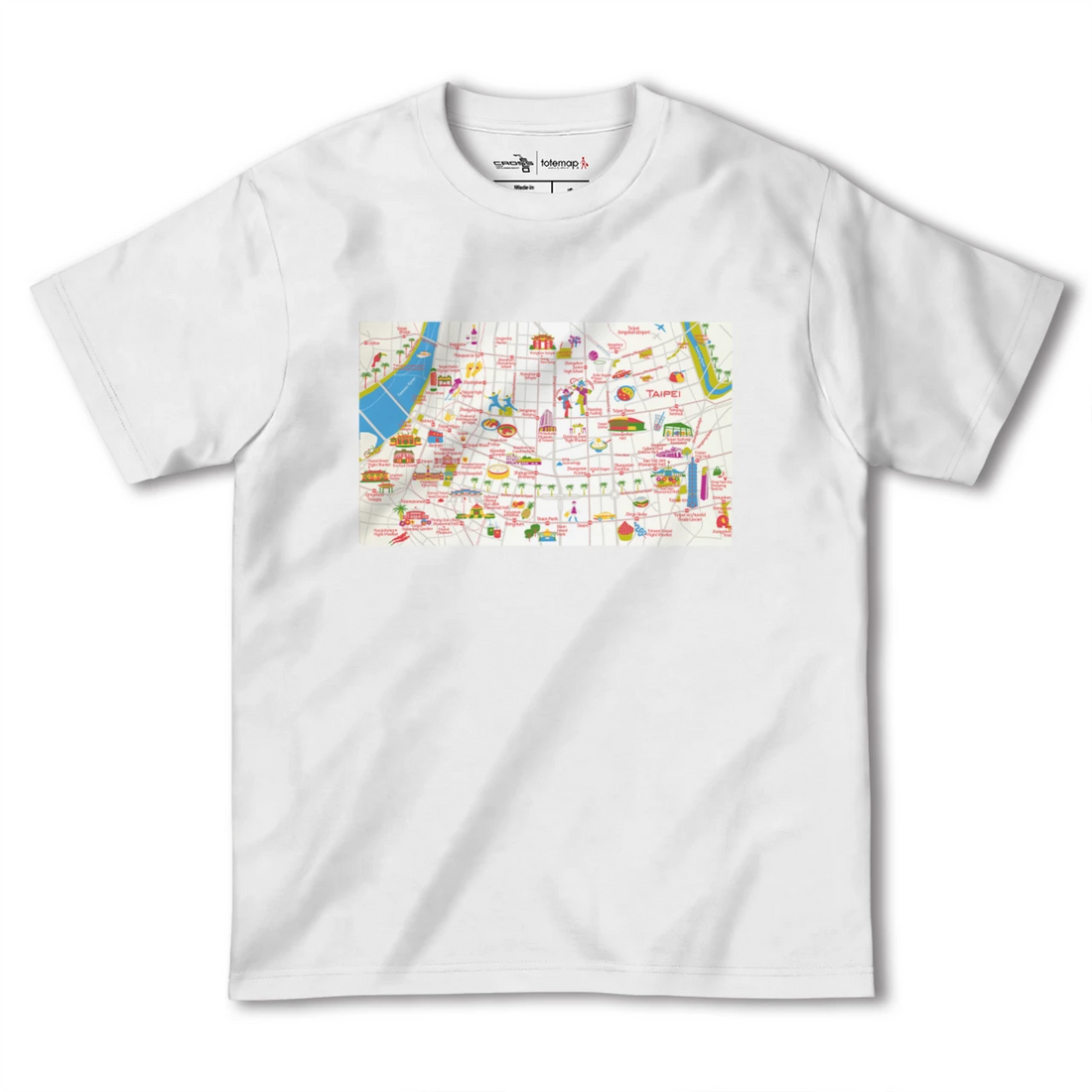 【台北(台湾)】イラストマップTシャツ
