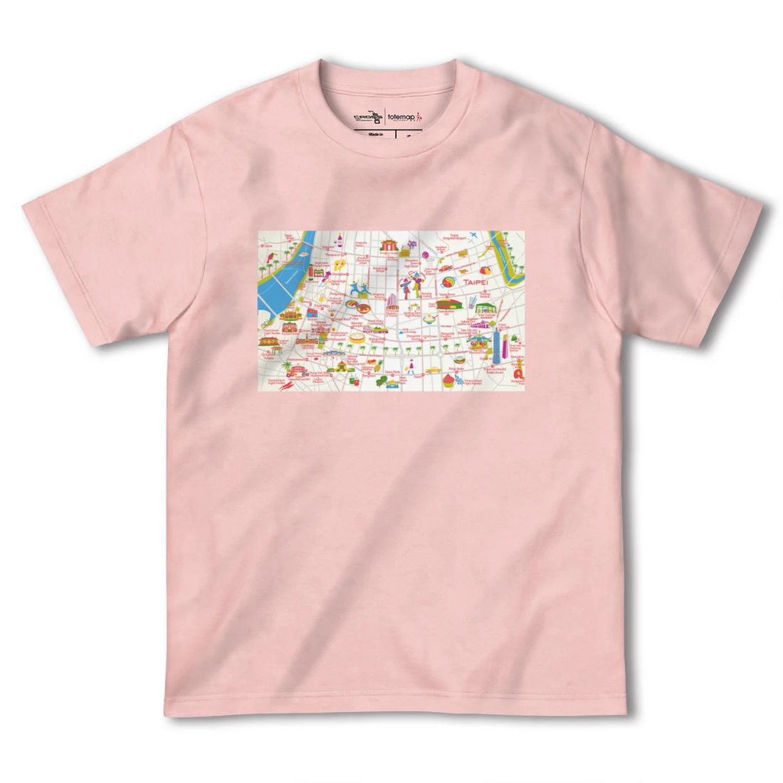【台北(台湾)】イラストマップTシャツ