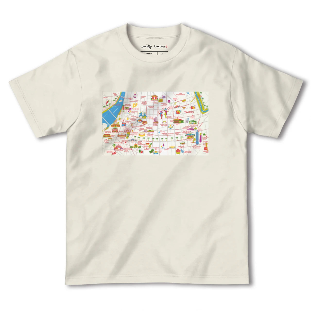 【台北(台湾)】イラストマップTシャツ