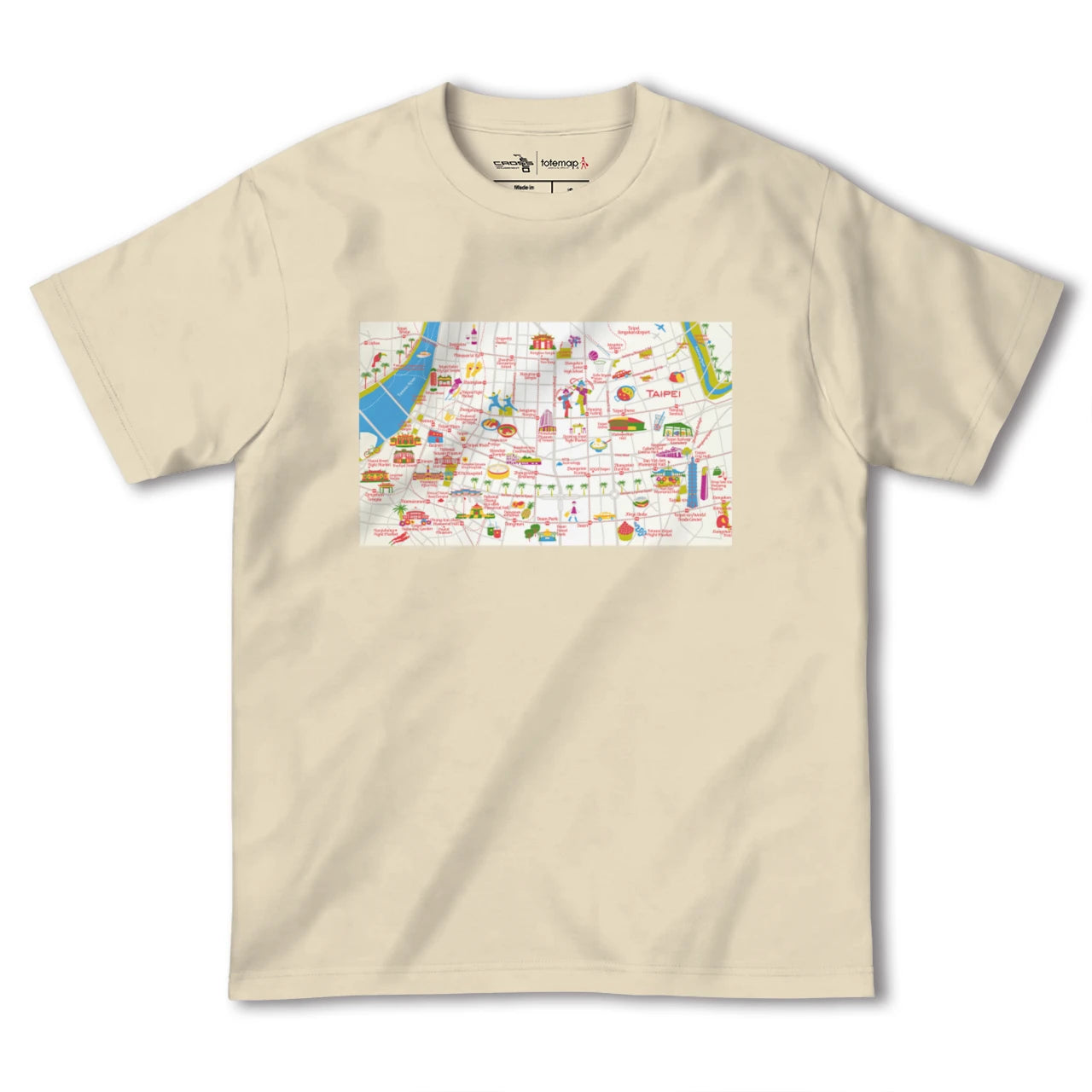 【台北(台湾)】イラストマップTシャツ