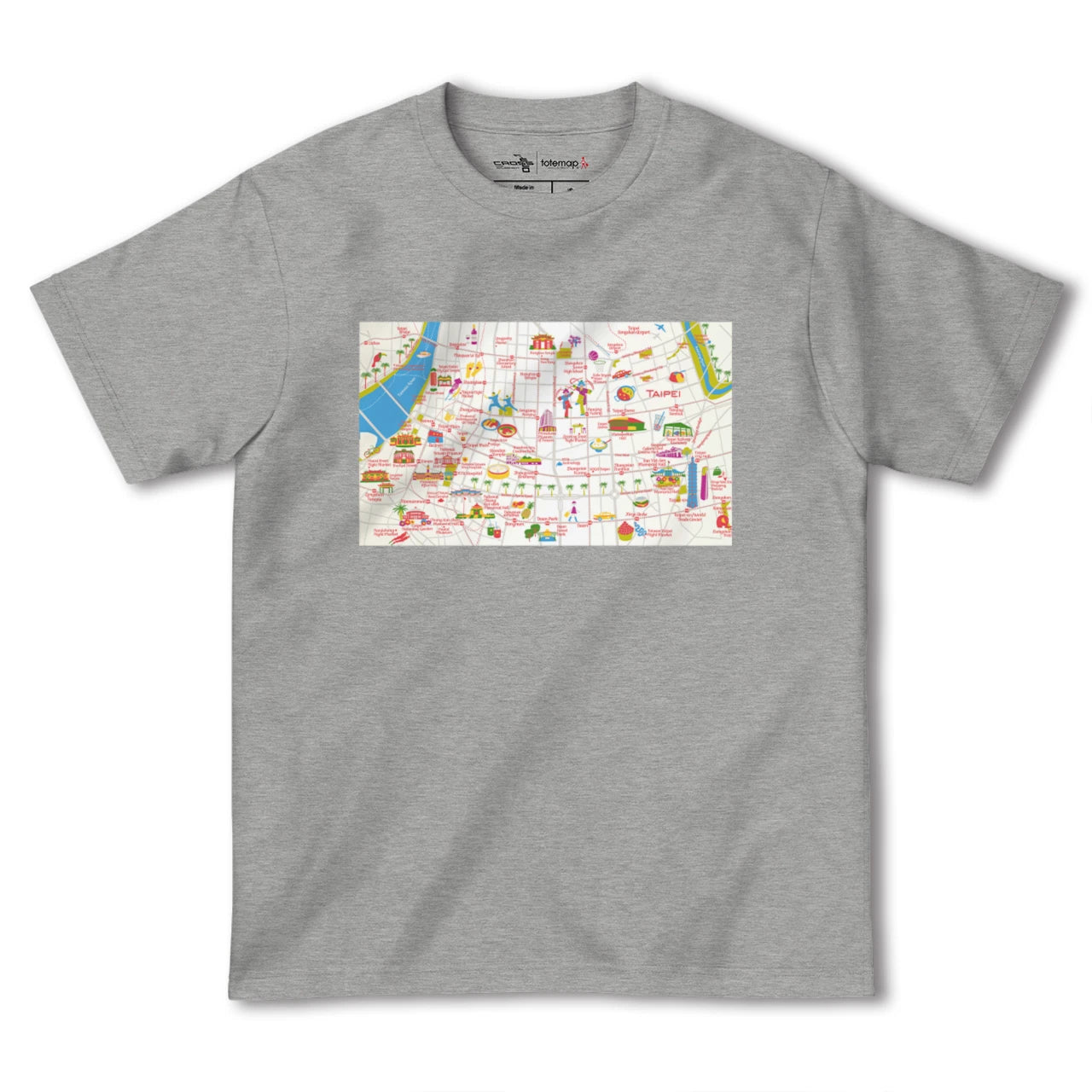 【台北(台湾)】イラストマップTシャツ