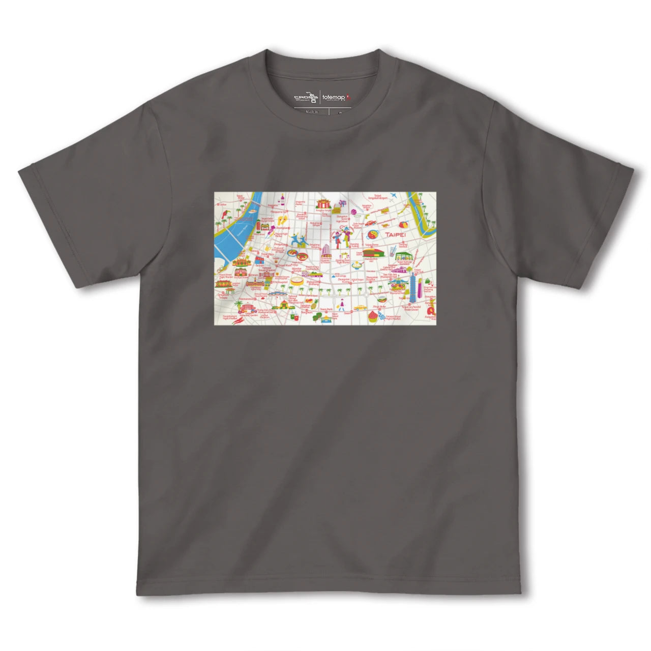 【台北(台湾)】イラストマップTシャツ