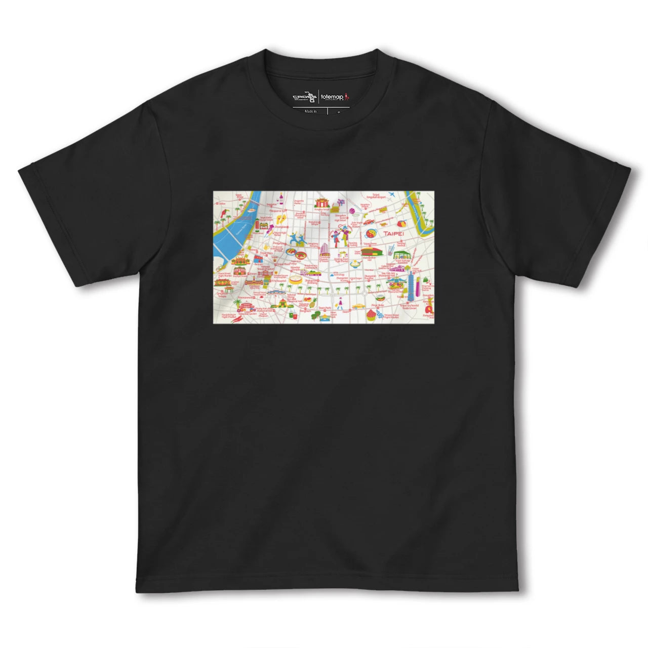 【台北(台湾)】イラストマップTシャツ