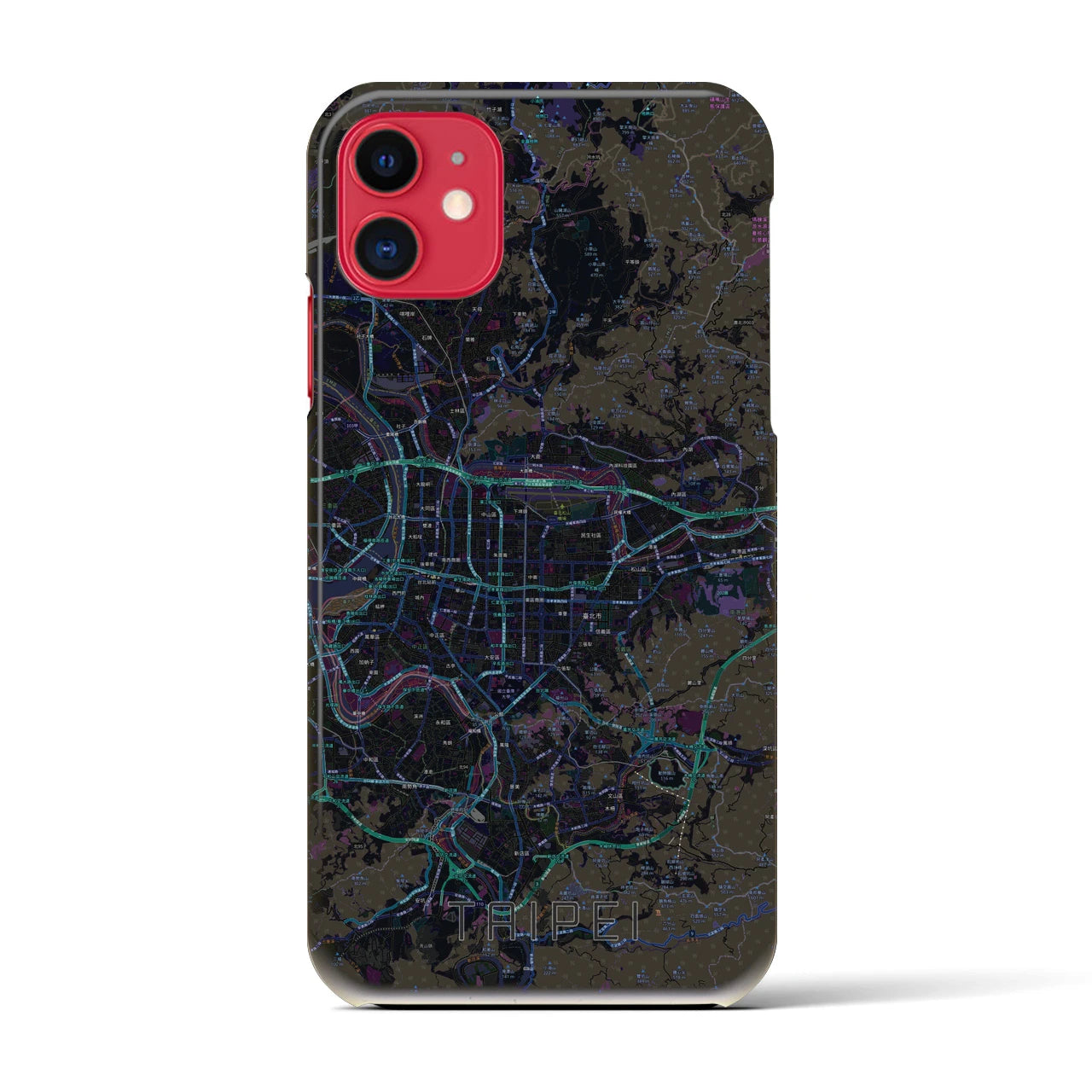 【台北(台湾)】地図柄iPhoneケース(バックカバータイプ)