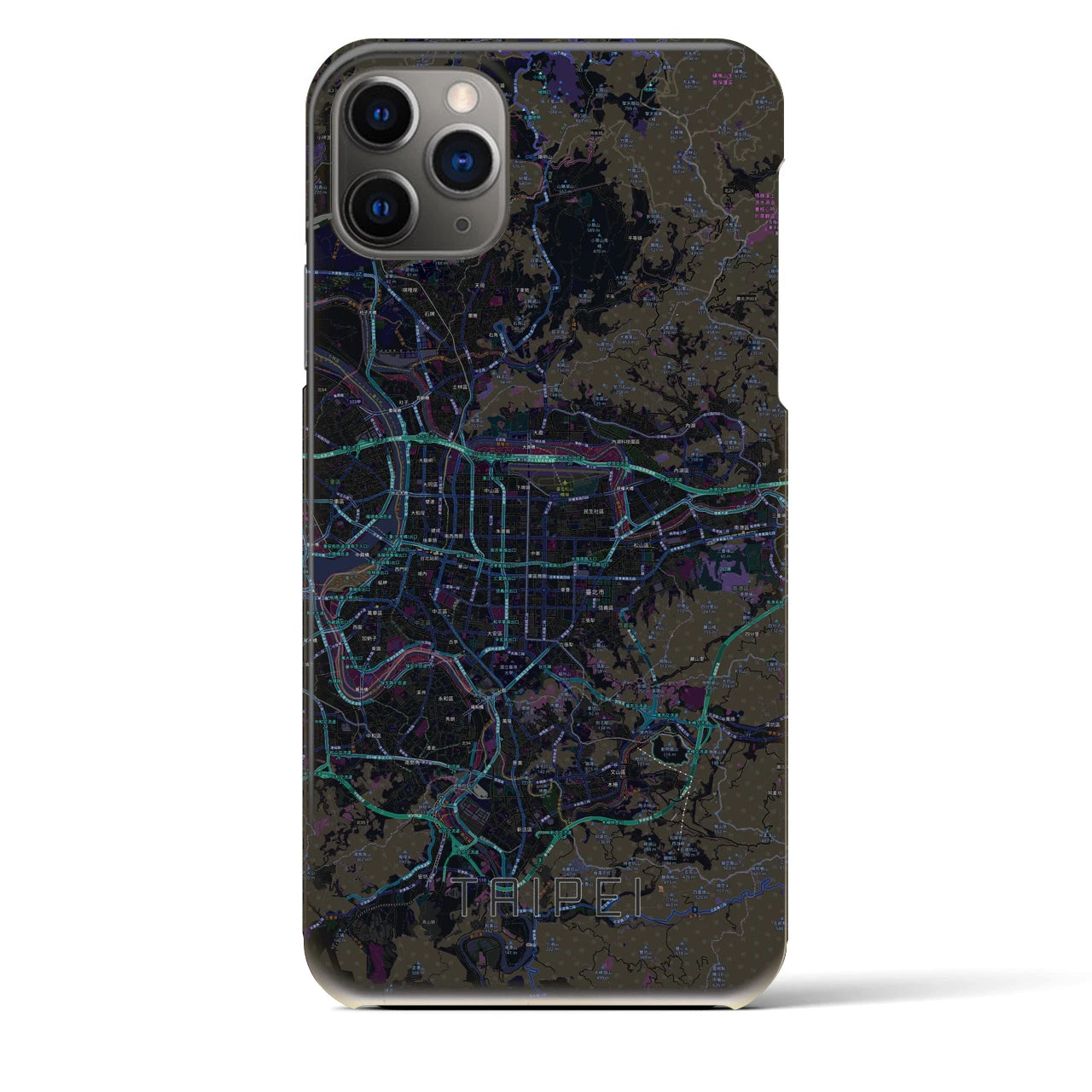 【台北(台湾)】地図柄iPhoneケース(バックカバータイプ)