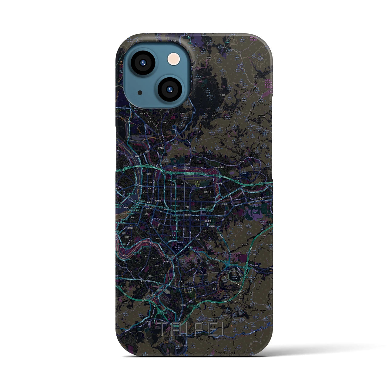 【台北(台湾)】地図柄iPhoneケース(バックカバータイプ)