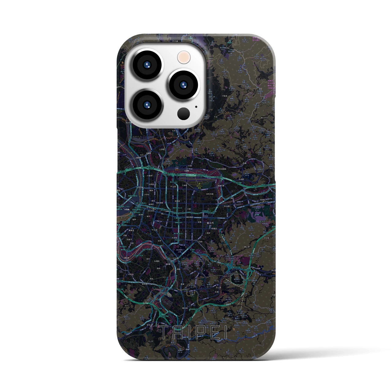 【台北(台湾)】地図柄iPhoneケース(バックカバータイプ)