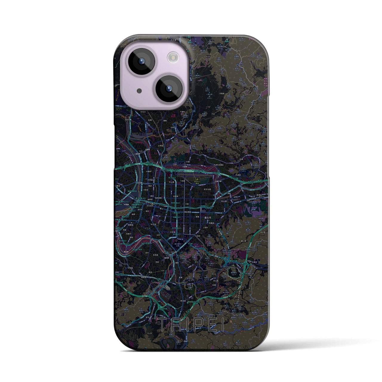 【台北(台湾)】地図柄iPhoneケース(バックカバータイプ)