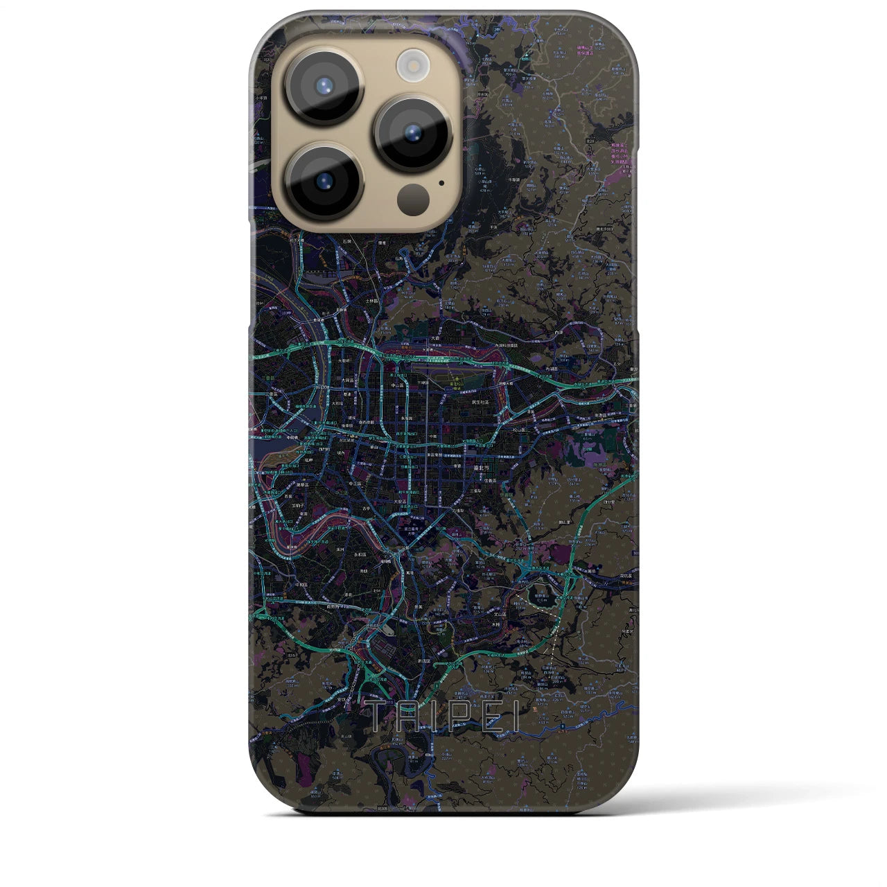 【台北(台湾)】地図柄iPhoneケース(バックカバータイプ)