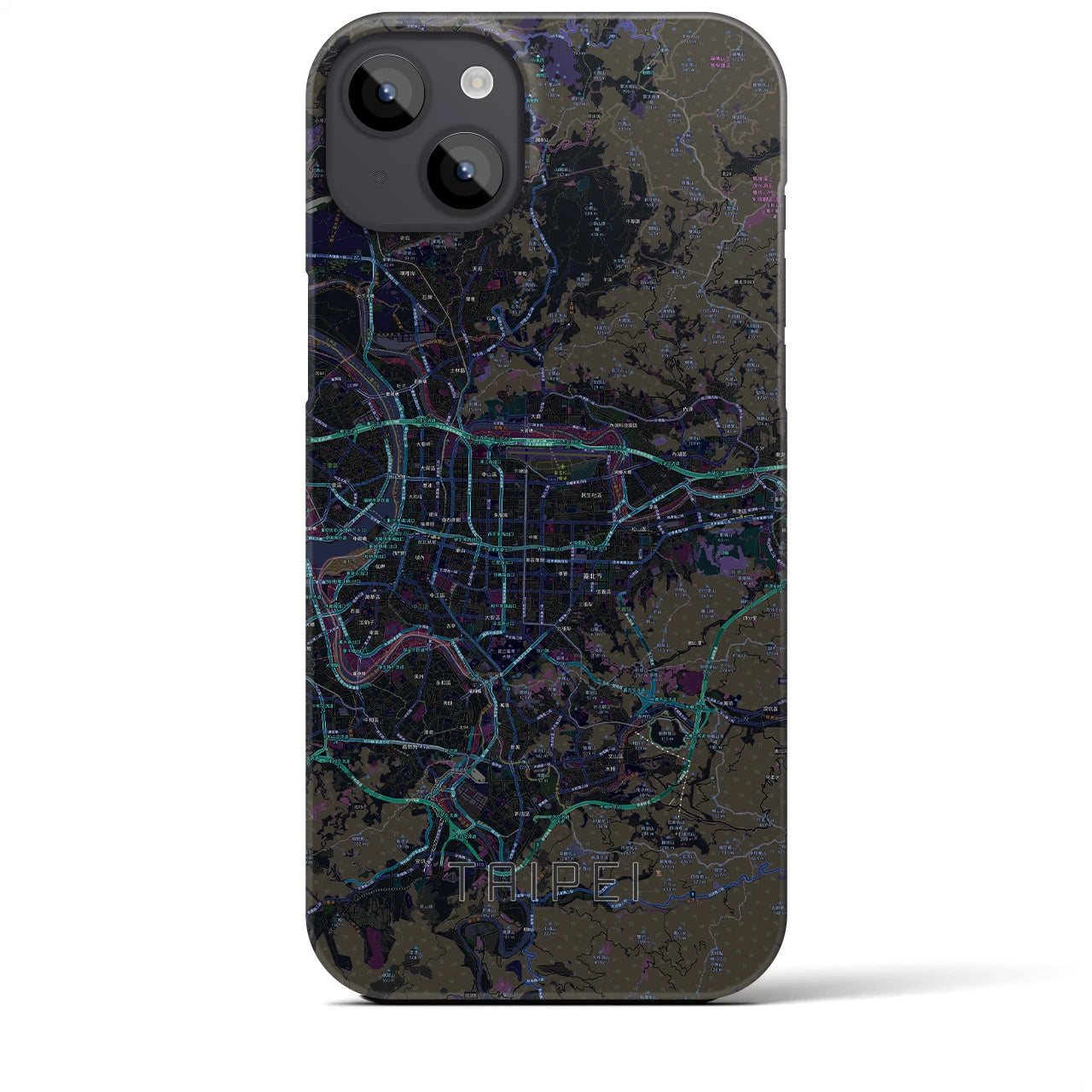 【台北(台湾)】地図柄iPhoneケース(バックカバータイプ)