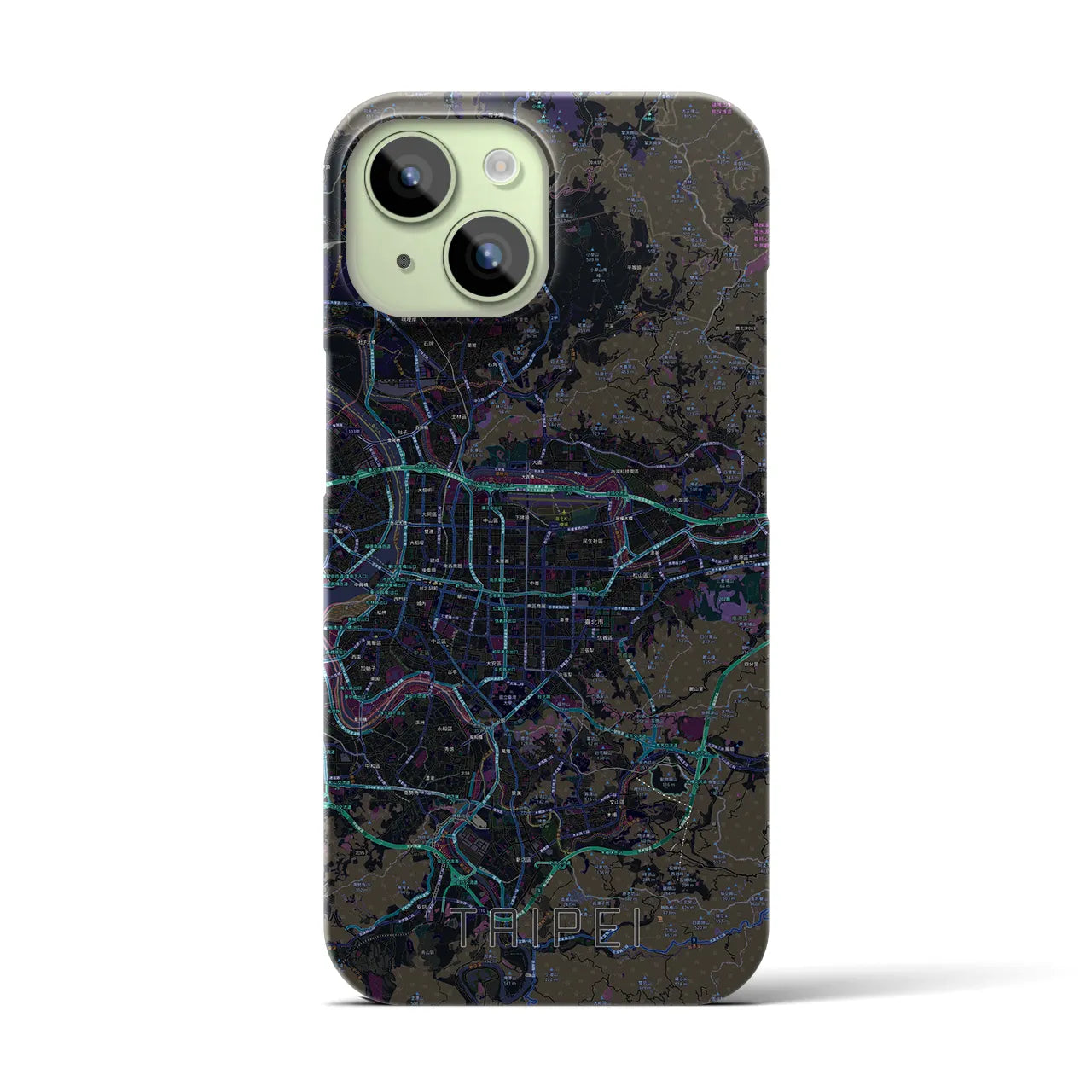 【台北(台湾)】地図柄iPhoneケース(バックカバータイプ)