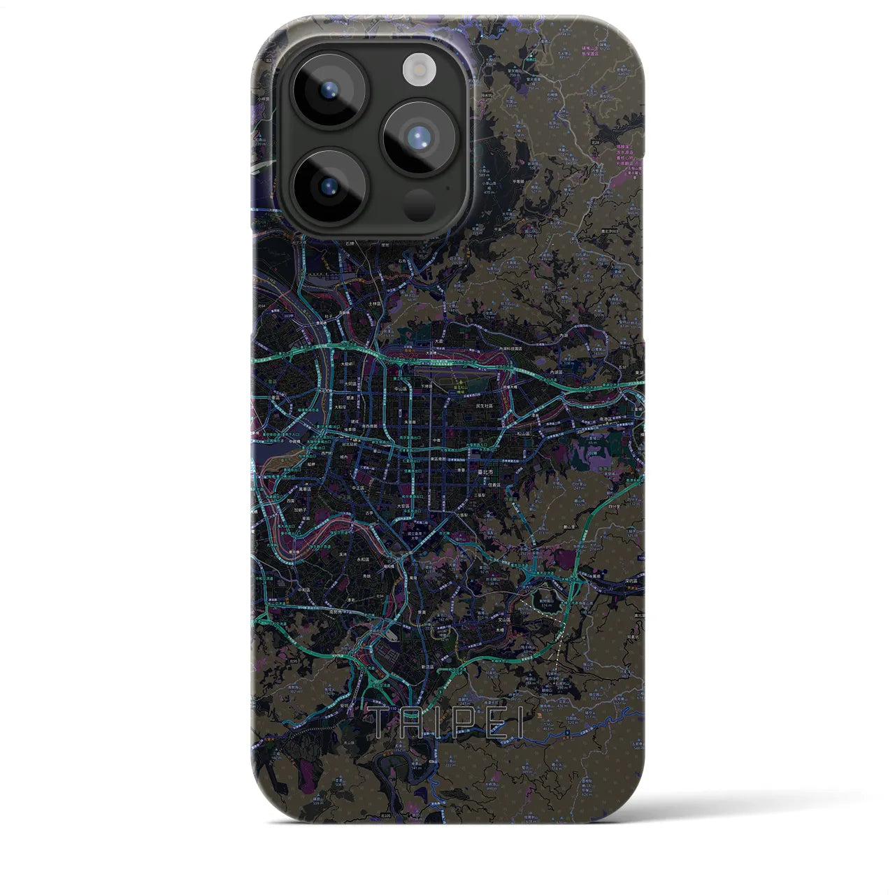 【台北(台湾)】地図柄iPhoneケース(バックカバータイプ)