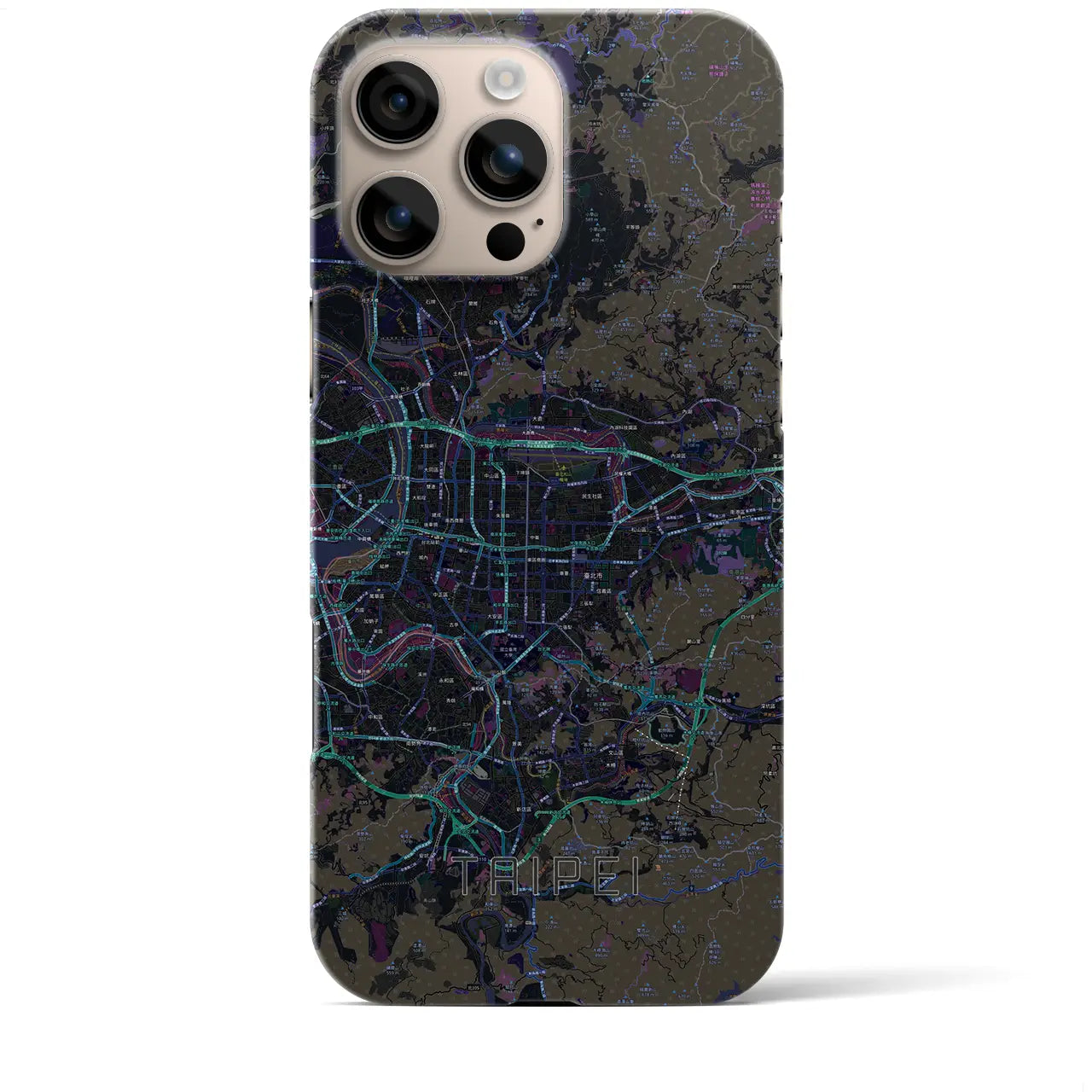【台北(台湾)】地図柄iPhoneケース(バックカバータイプ)